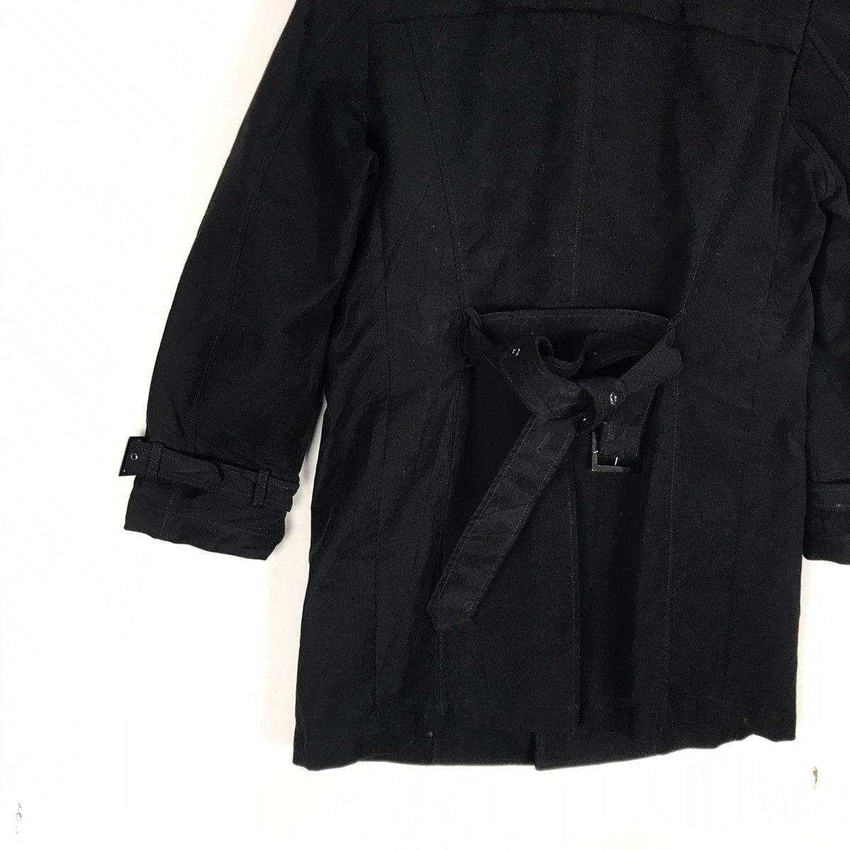 Yohji Yamamoto Against All Risks by Yohji Yamamoto Black Arrogant Coat Size US S / EU 44-46 / 1 - 13 Thumbnail