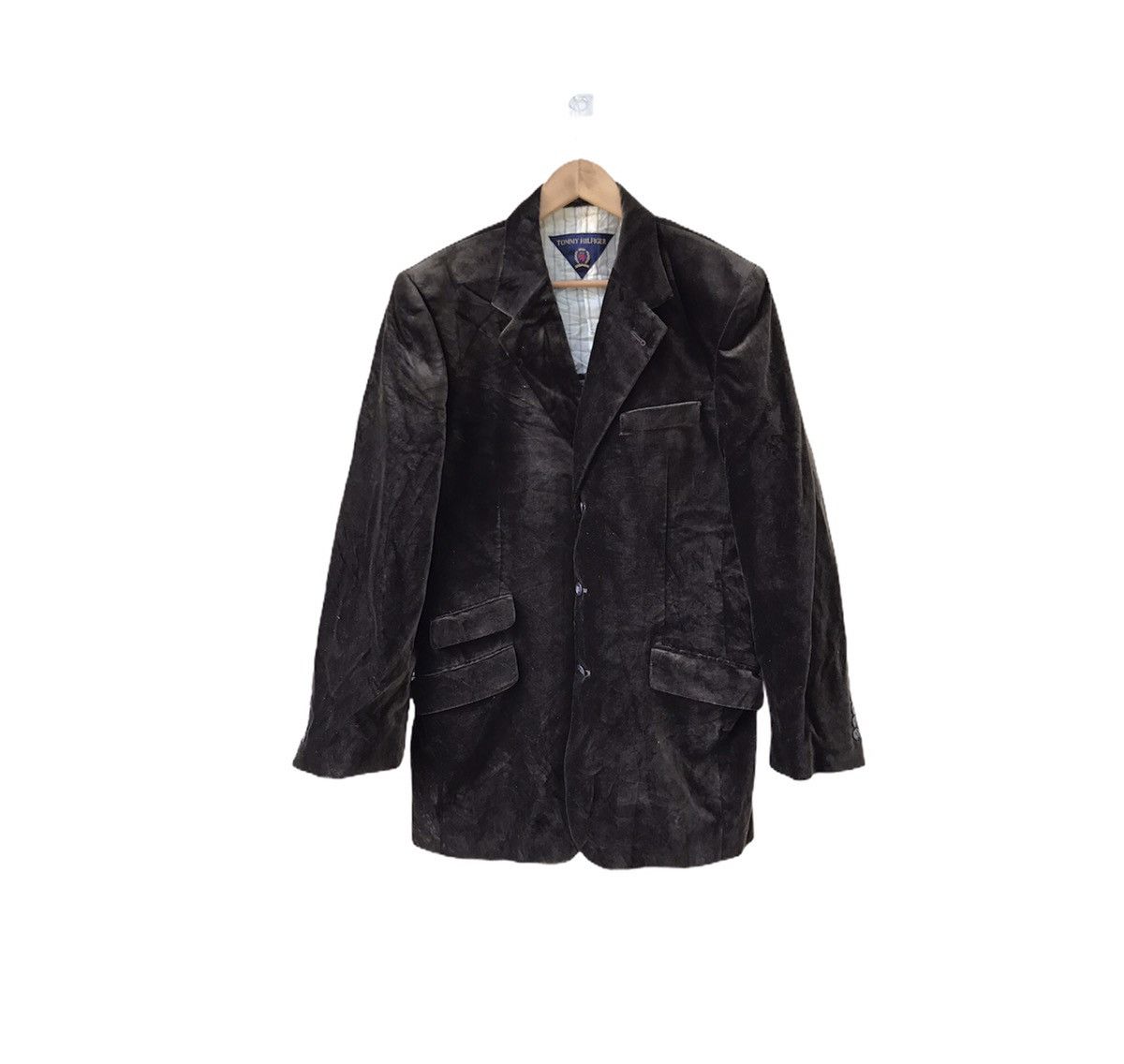 Tommy Hilfiger Very rare Vintage Tommy Hilfiger Velvet Blazer Jacket Size US L / EU 52-54 / 3 - 1 Thumbnail