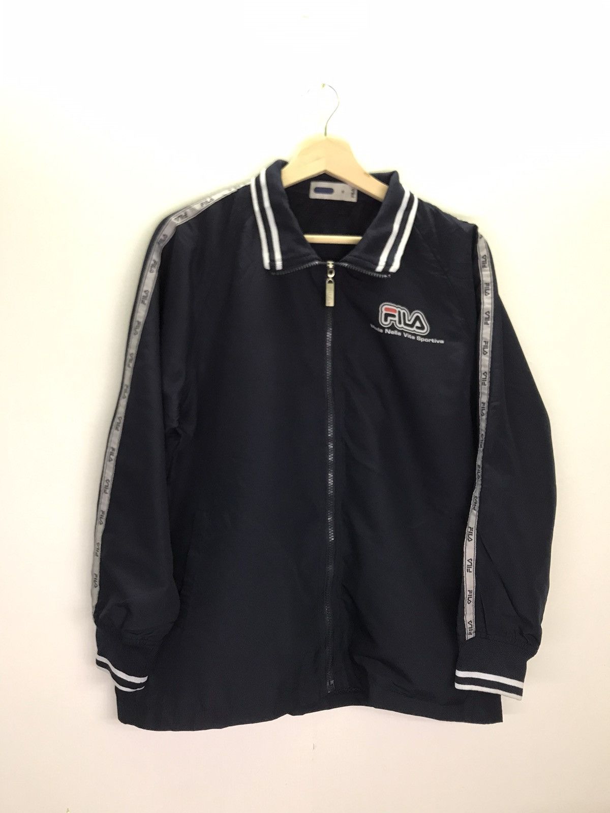 Fila Vintage Fila sideTape logo Zip Up Jacket Size US M / EU 48-50 / 2 - 1 Thumbnail