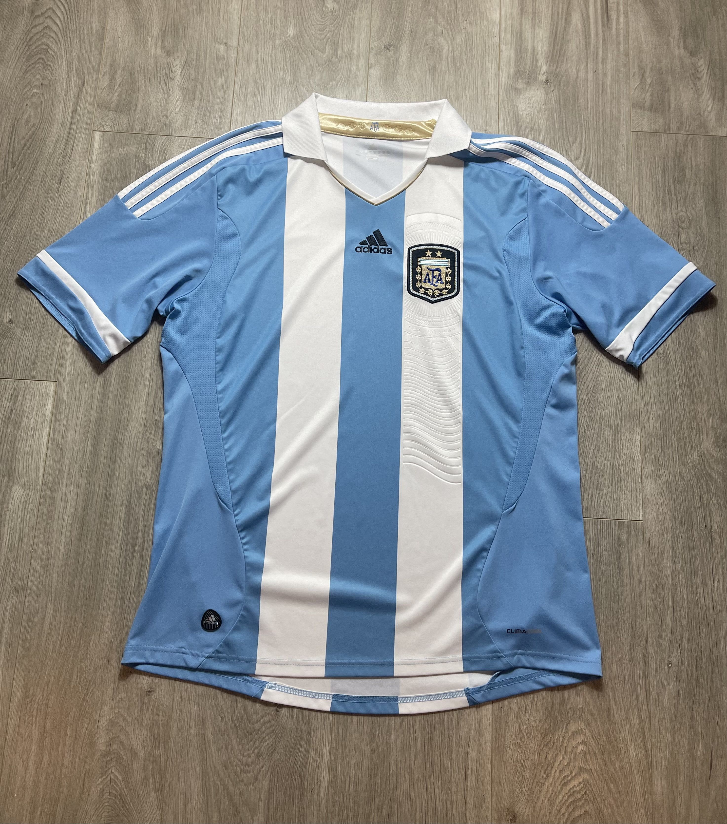 Adidas Argentina 2015-2017 Home Kit Football Shirt Soccer Jersey Size M