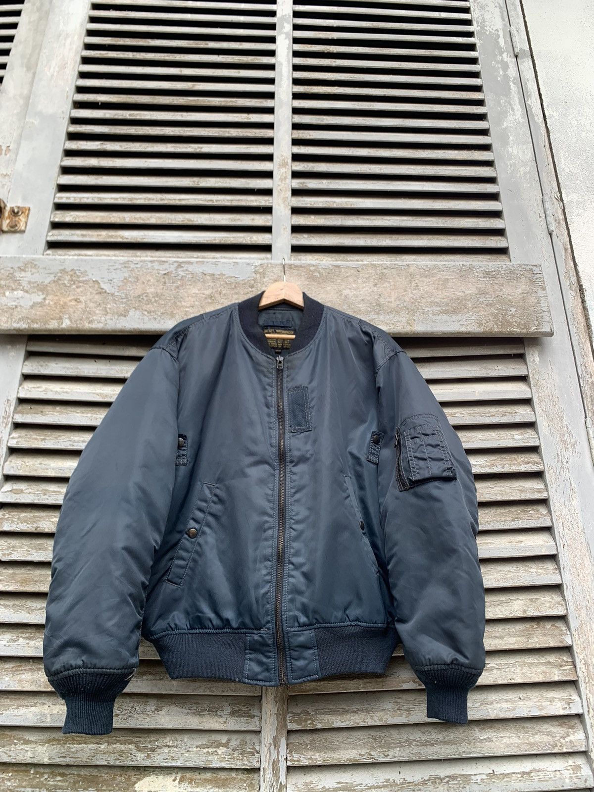 Vintage 🪖Vintage MA-1 Man Intermediate Bomber Jacket By SPINASH Size US L / EU 52-54 / 3 - 6 Thumbnail
