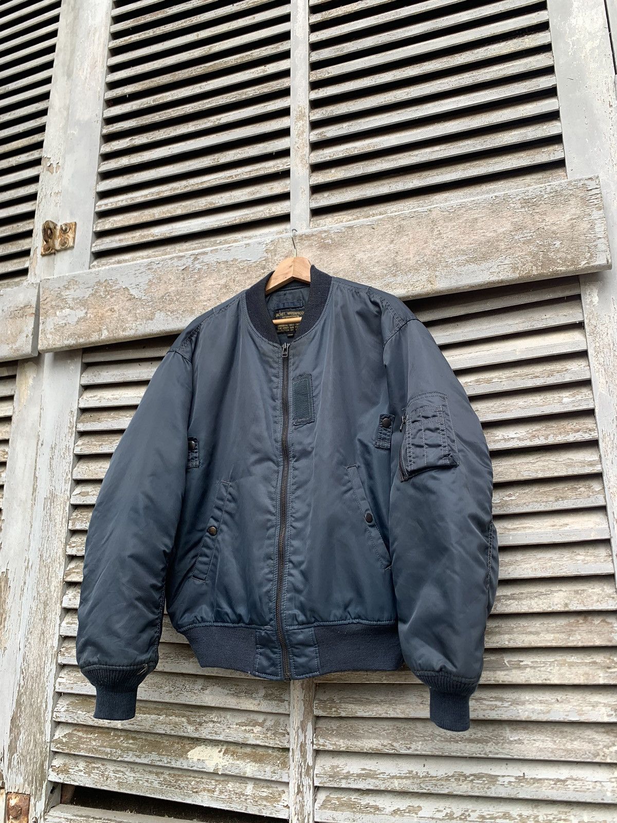 Vintage 🪖Vintage MA-1 Man Intermediate Bomber Jacket By SPINASH Size US L / EU 52-54 / 3 - 4 Thumbnail