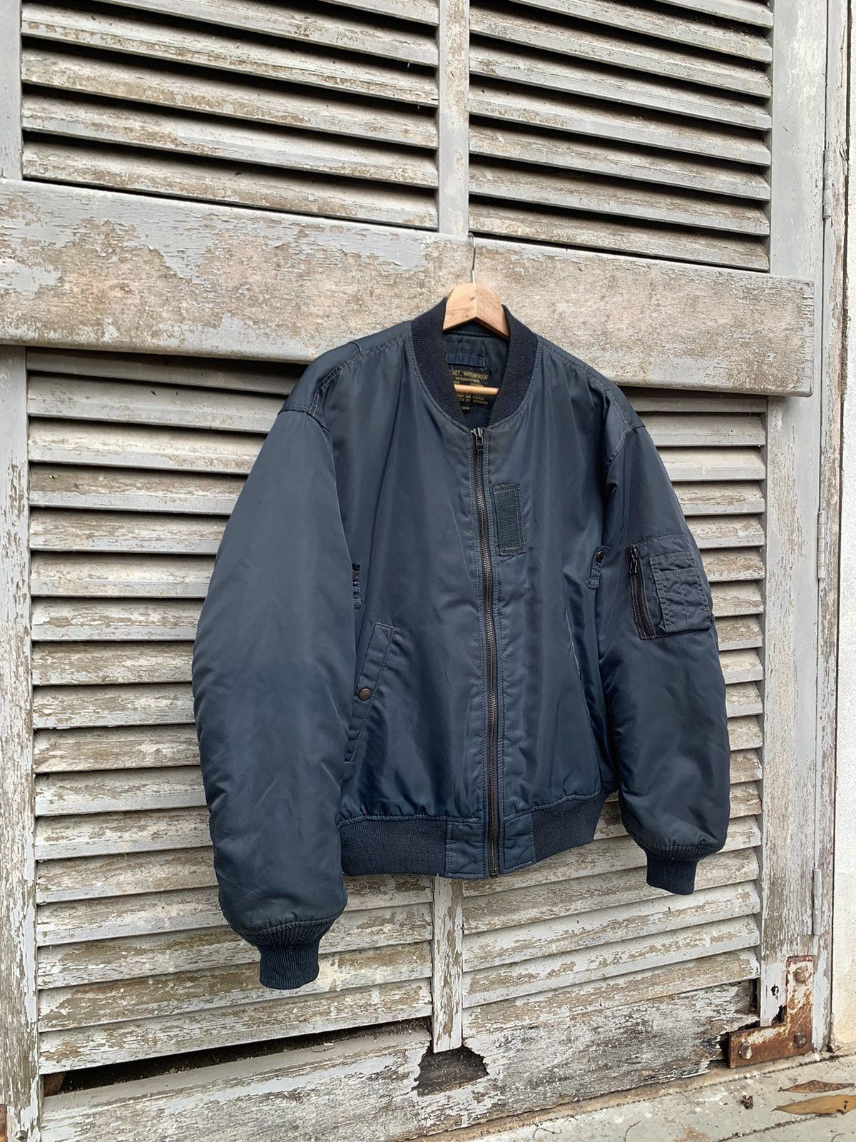 Vintage 🪖Vintage MA-1 Man Intermediate Bomber Jacket By SPINASH Size US L / EU 52-54 / 3 - 3 Thumbnail