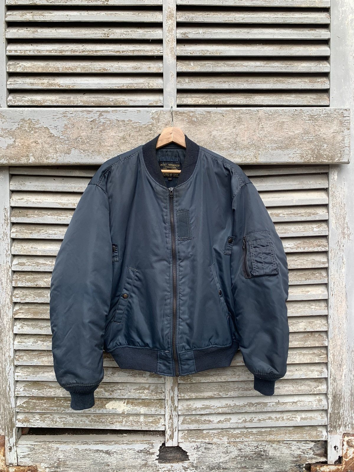 Vintage 🪖Vintage MA-1 Man Intermediate Bomber Jacket By SPINASH Size US L / EU 52-54 / 3 - 2 Thumbnail