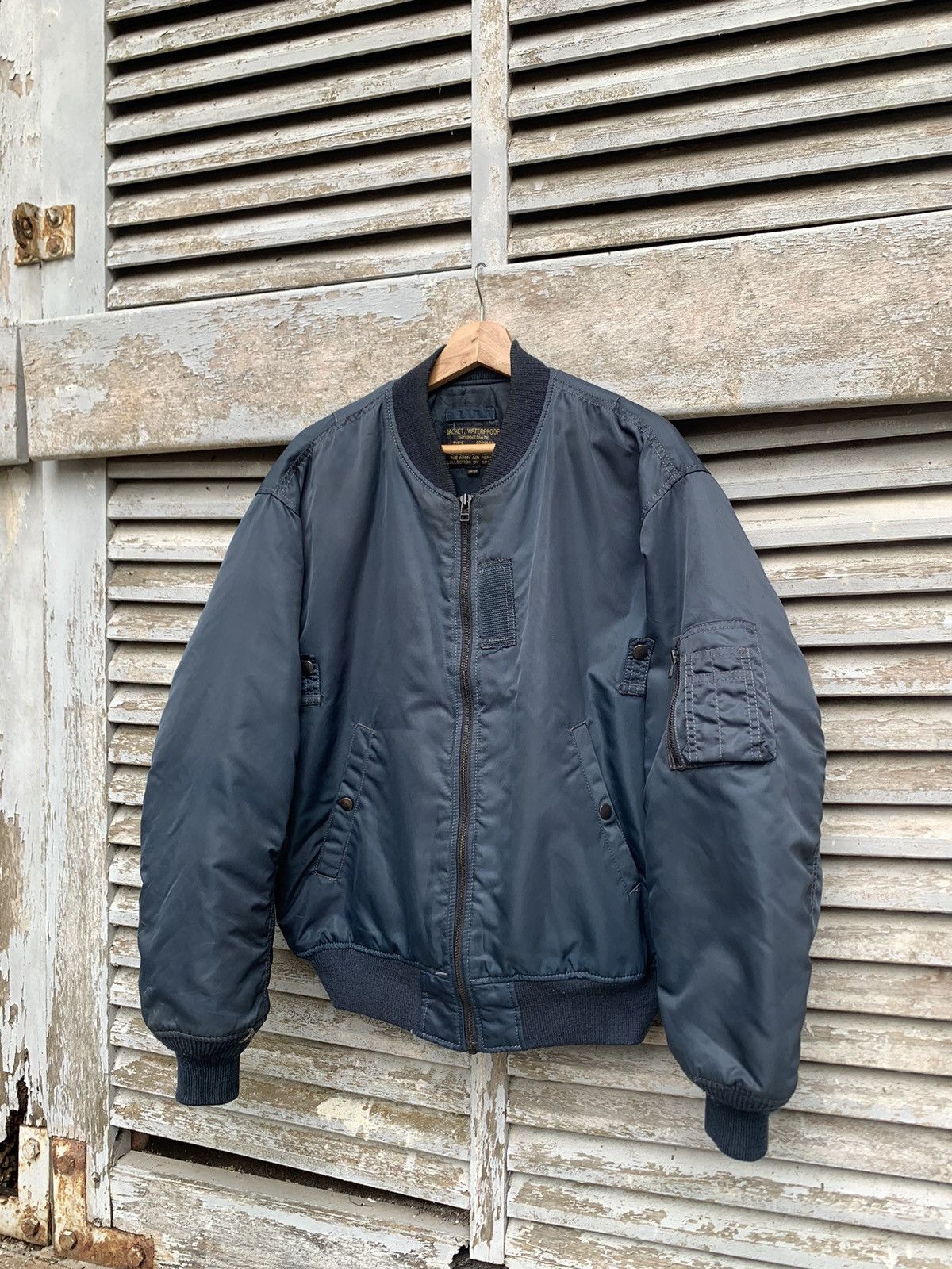 Vintage 🪖Vintage MA-1 Man Intermediate Bomber Jacket By SPINASH Size US L / EU 52-54 / 3 - 1 Thumbnail