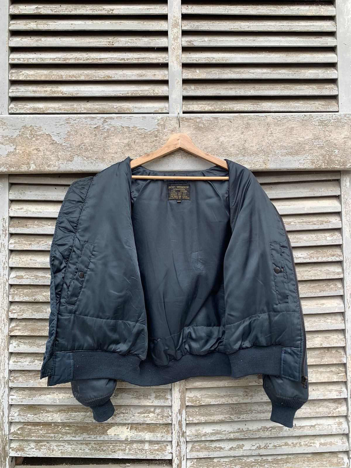 Vintage 🪖Vintage MA-1 Man Intermediate Bomber Jacket By SPINASH Size US L / EU 52-54 / 3 - 9 Thumbnail