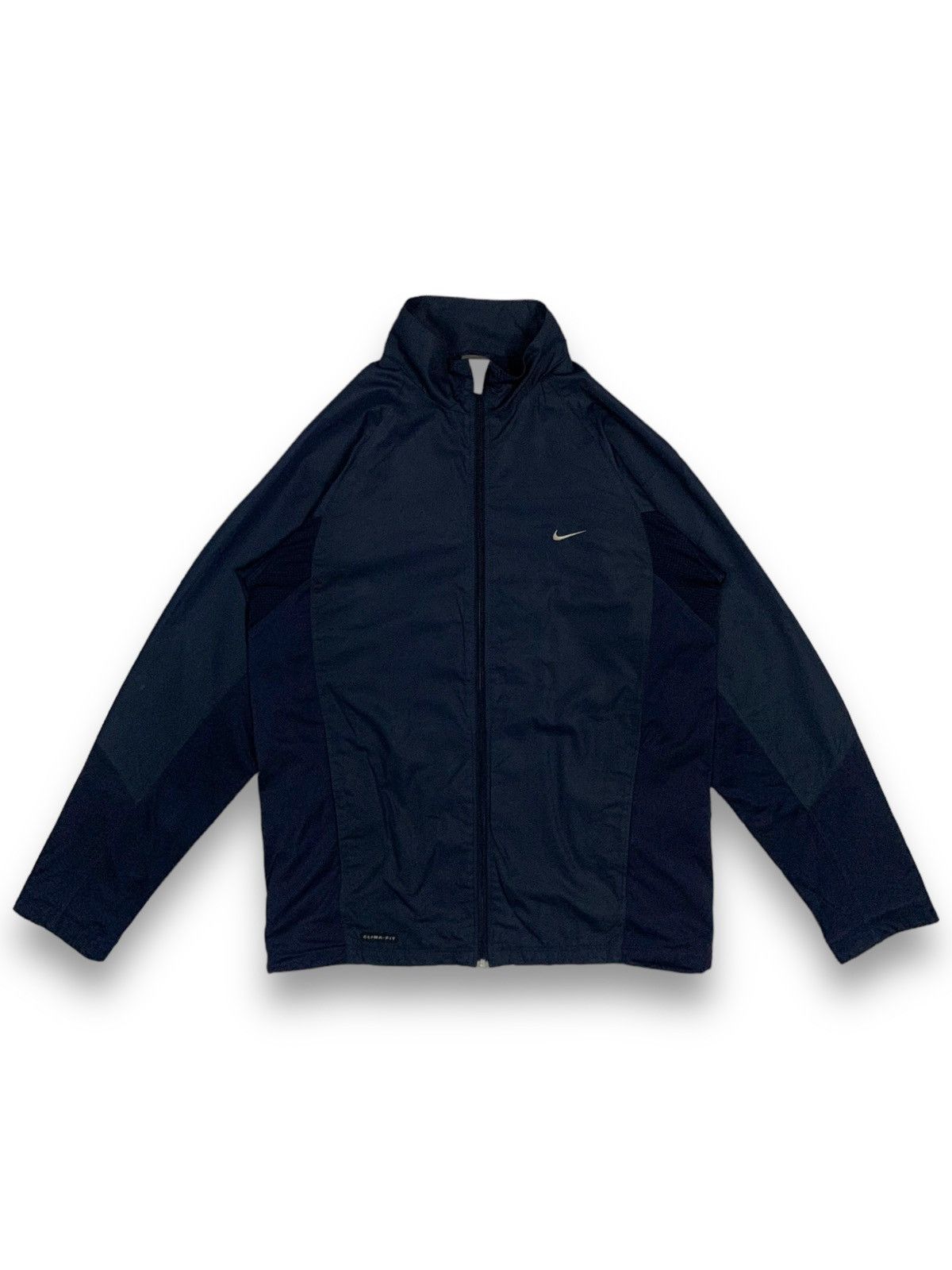 Nike Vintage 2000s Nike Swoosh Clima Fit Track Jacket/Windbreaker Size US M / EU 48-50 / 2 - 1 Thumbnail