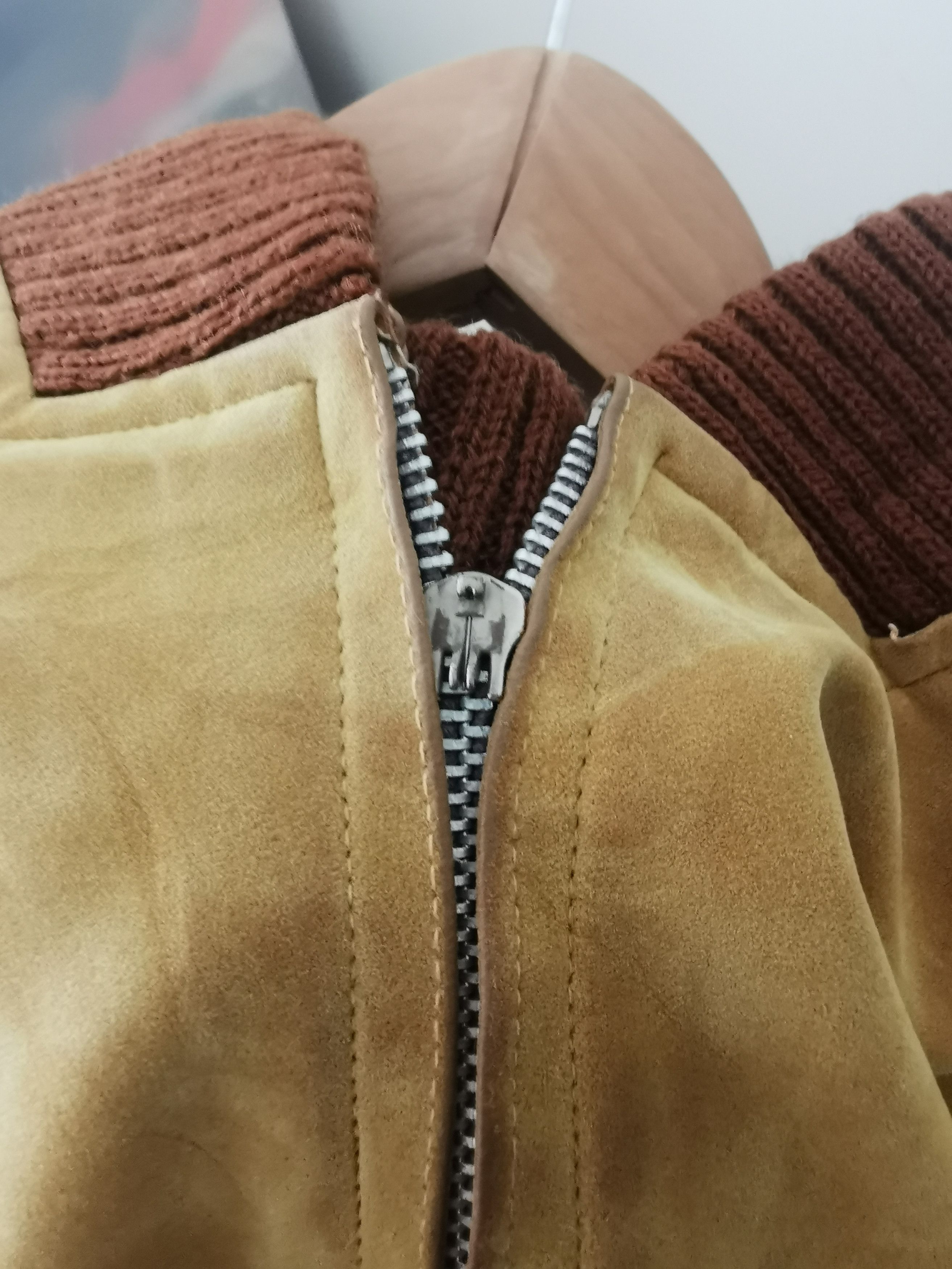 Japanese Brand Vintage HIGH SUEDE Bomber Jacket (Suede material) Size US L / EU 52-54 / 3 - 6 Thumbnail