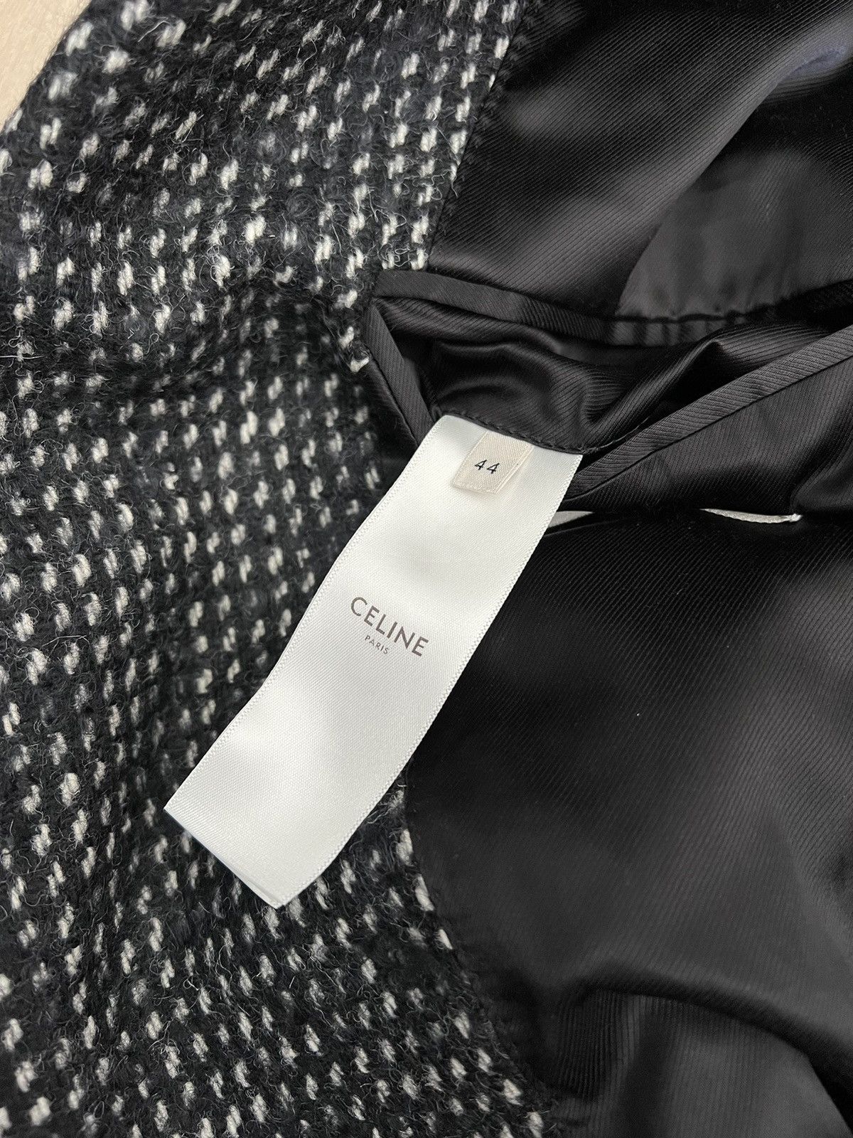 Celine × Hedi Slimane 19FW Tweed Overcoat sz44 (fit like true 48) Size US S / EU 44-46 / 1 - 7 Thumbnail