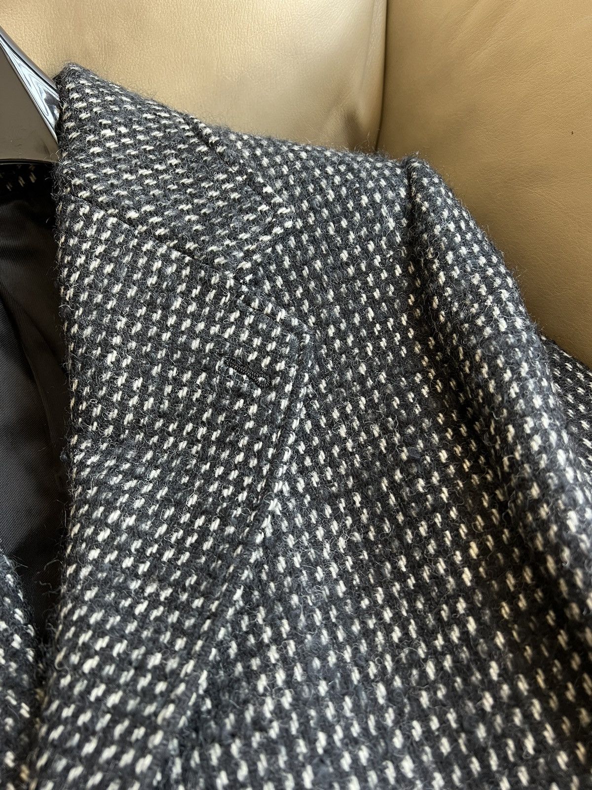 Celine × Hedi Slimane 19FW Tweed Overcoat sz44 (fit like true 48) Size US S / EU 44-46 / 1 - 3 Thumbnail