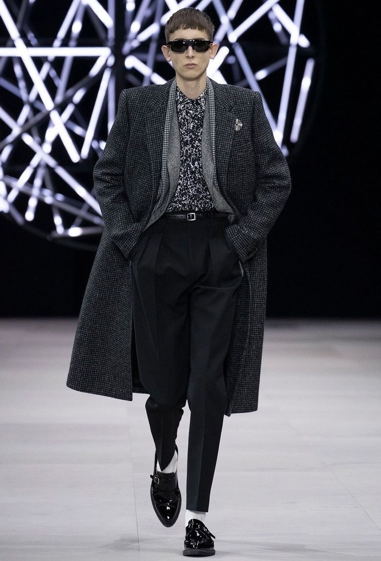 Celine × Hedi Slimane 19FW Tweed Overcoat sz44 (fit like true 48) Size US S / EU 44-46 / 1 - 10 Thumbnail