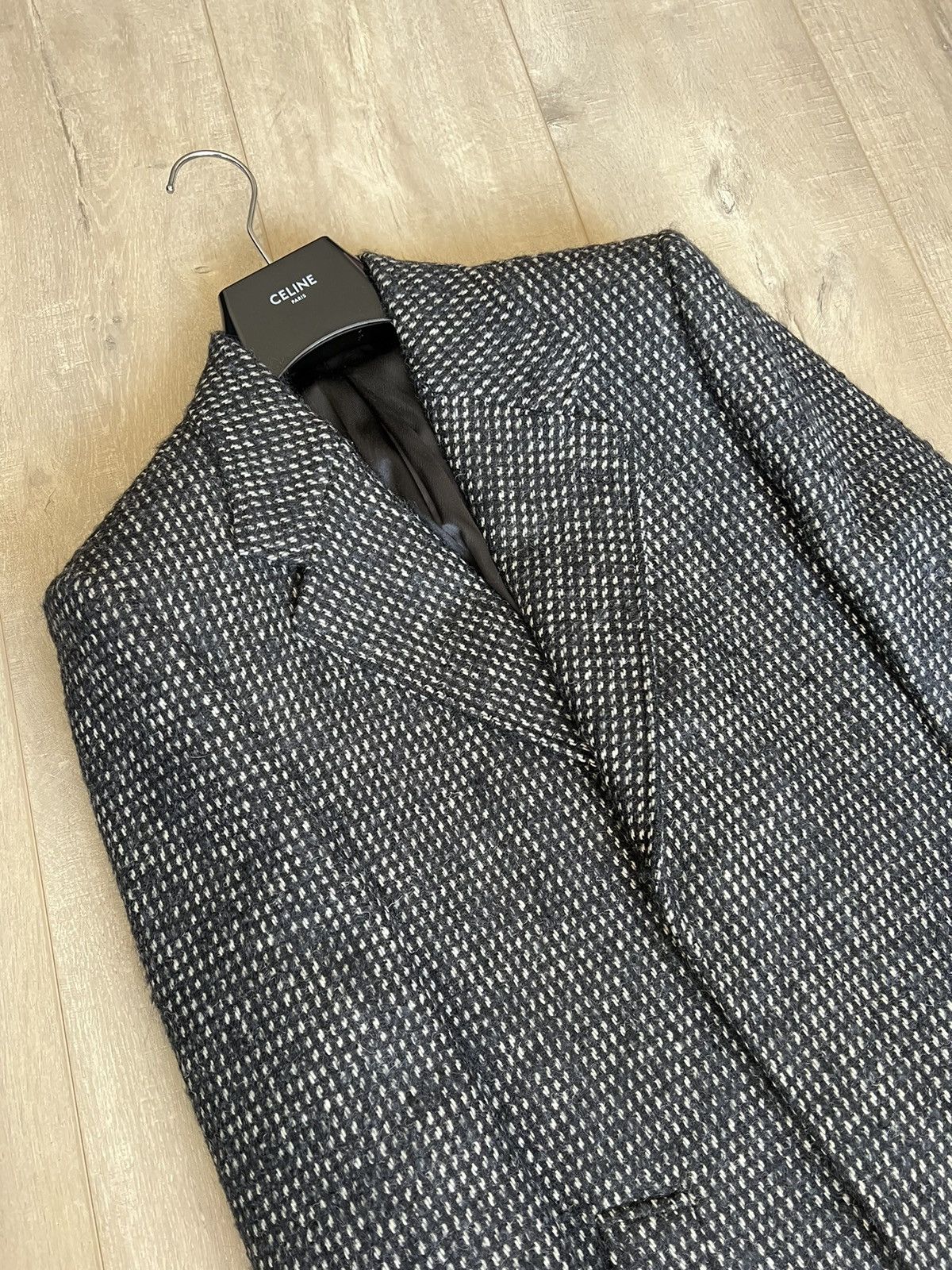 Celine × Hedi Slimane 19FW Tweed Overcoat sz44 (fit like true 48) Size US S / EU 44-46 / 1 - 2 Thumbnail