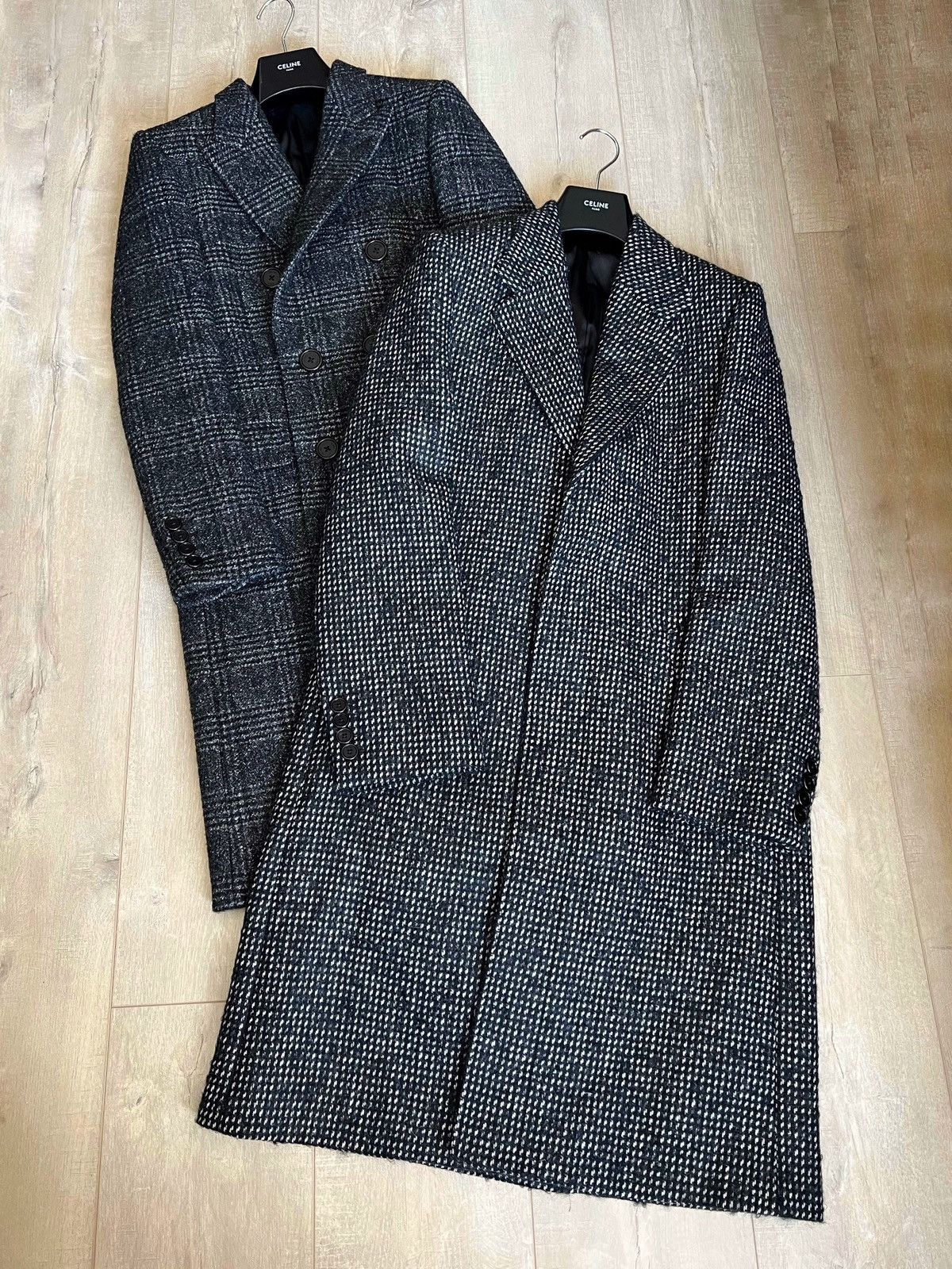Celine × Hedi Slimane 19FW Tweed Overcoat sz44 (fit like true 48) Size US S / EU 44-46 / 1 - 9 Thumbnail