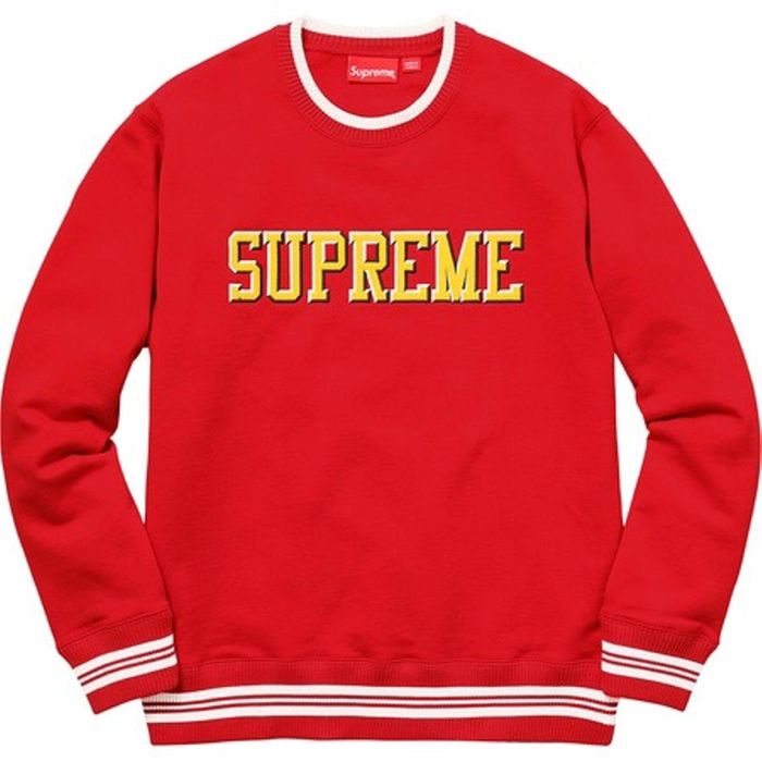 Supreme felt 2025 shadow crewneck