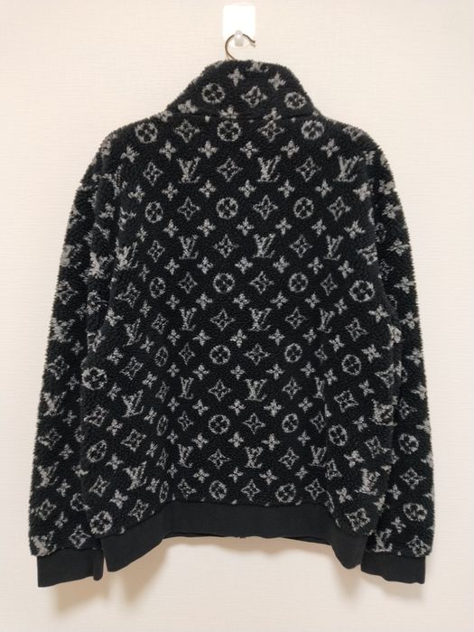 Louis Vuitton Monogram Fleece Zip Jacket | Grailed