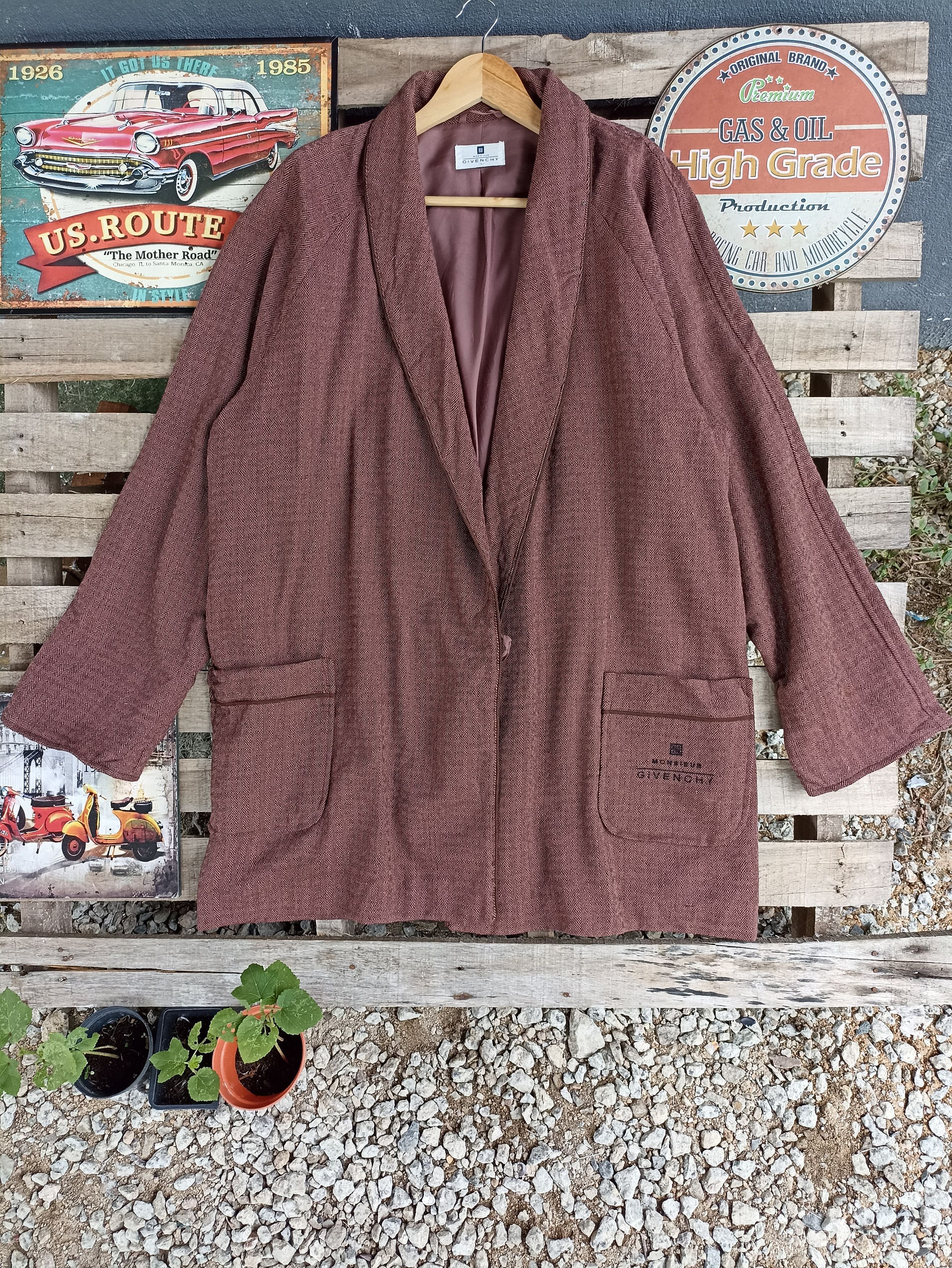 Designer × Givenchy Vintage Givenchy Monsieur Woolmark Cloak capes Size US L / EU 52-54 / 3 - 1 Thumbnail