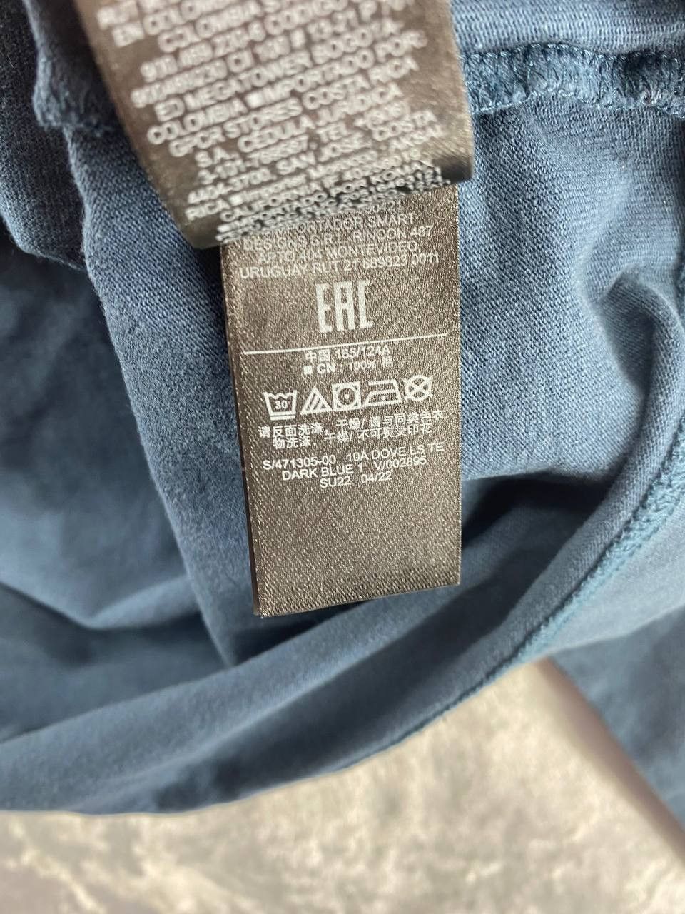 Gap × Kanye West Yeezy Gap by Balenciaga Dove Longsleeve Tee Dark Blue XL Size US XXL / EU 58 / 5 - 10 Thumbnail