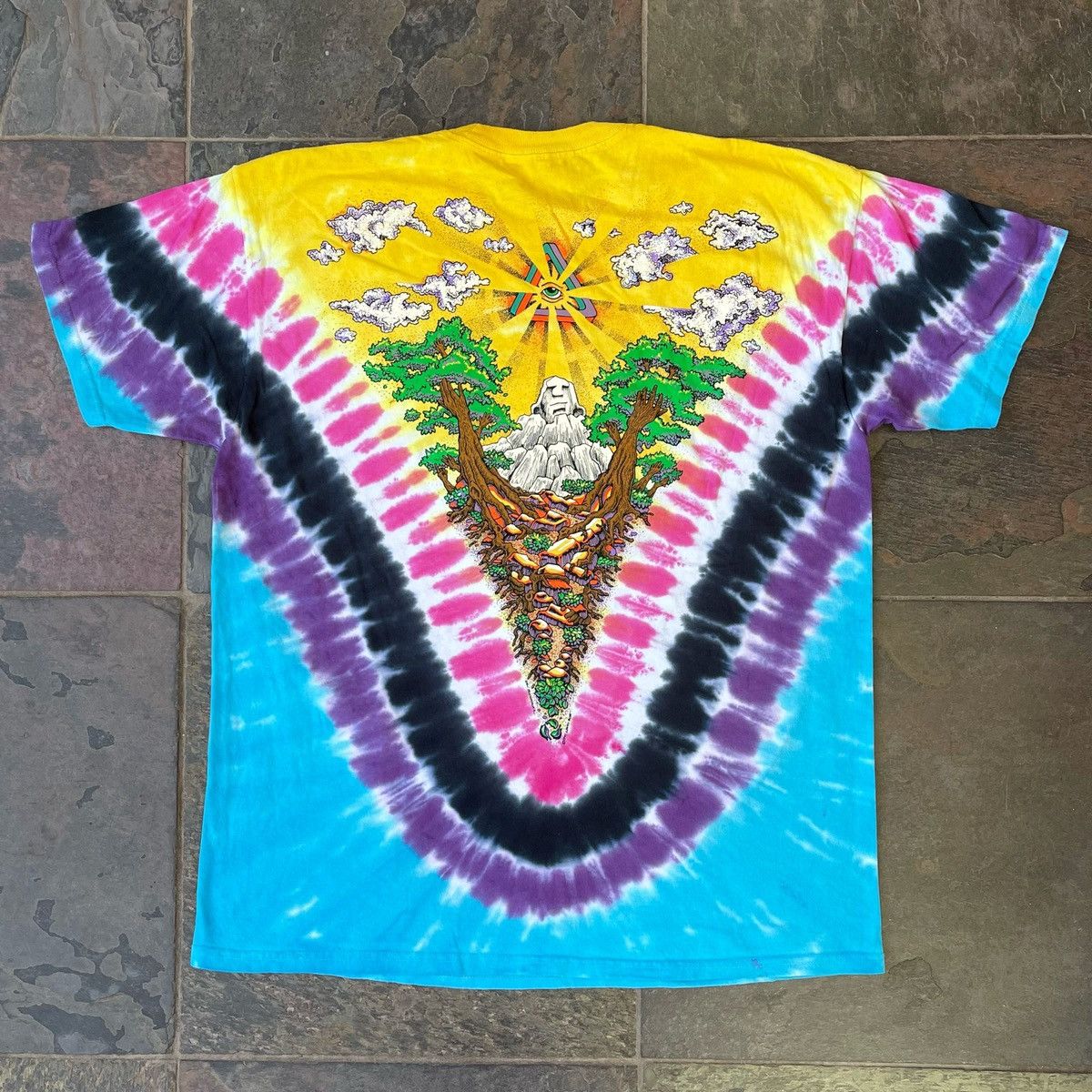 Liquid Blue Psychedelia tie dye shirt Size US L / EU 52-54 / 3 - 3 Thumbnail