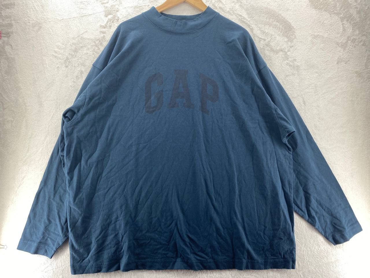 Gap × Kanye West Yeezy Gap by Balenciaga Dove Longsleeve Tee Dark Blue XL Size US XL / EU 56 / 4 - 2 Thumbnail