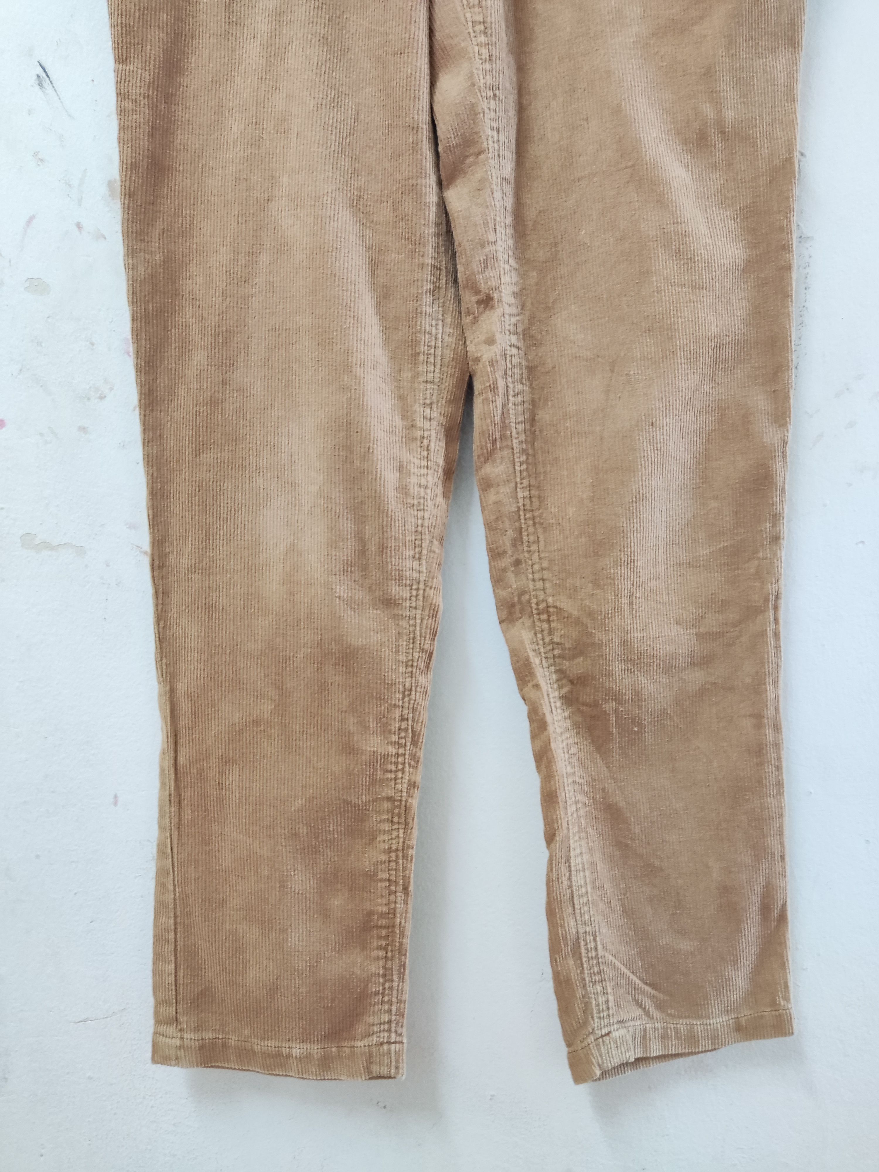 Japanese Brand Indentity Product Brown Corduroy Pants Size 31" - 4 Thumbnail