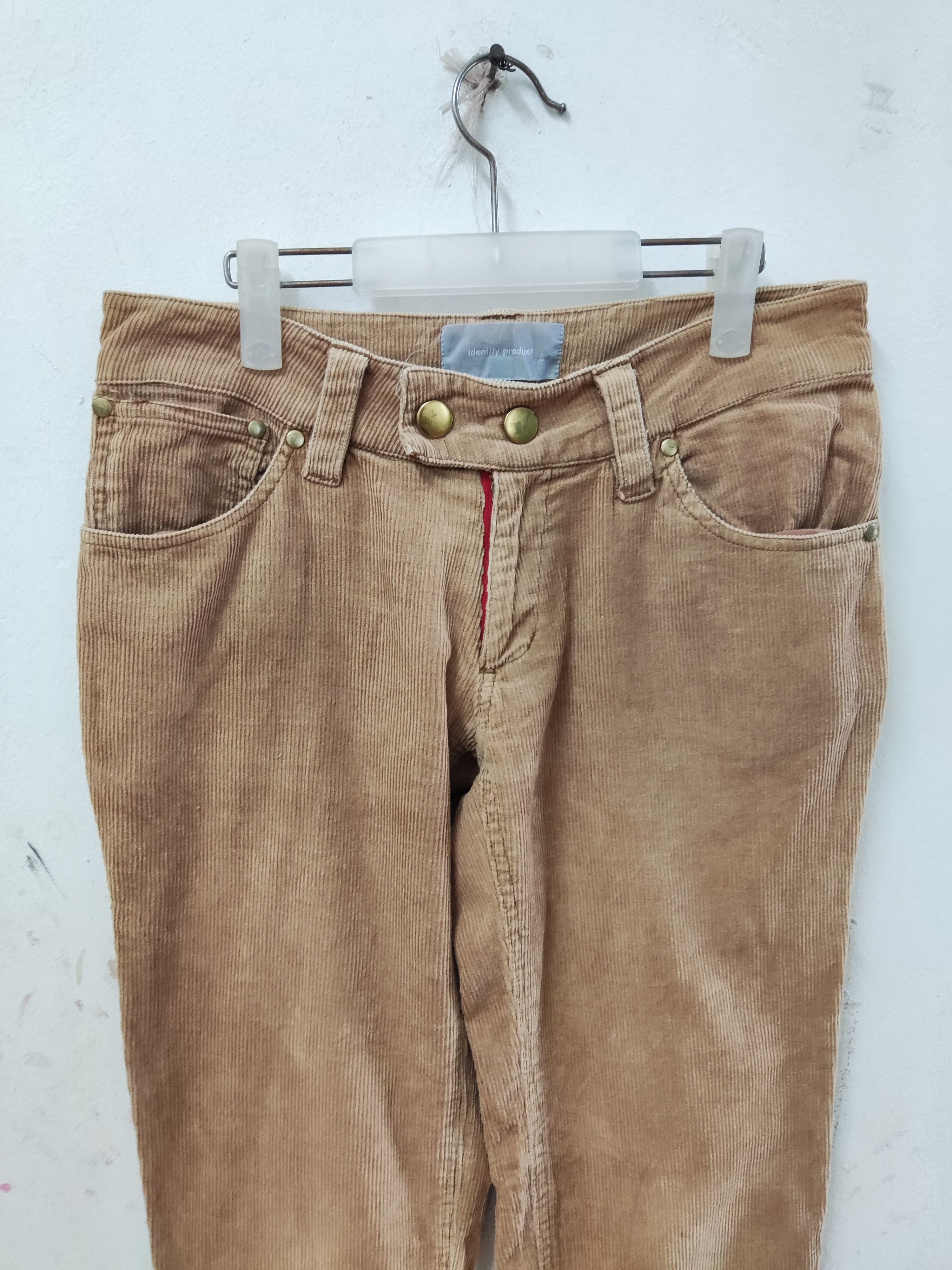 Japanese Brand Indentity Product Brown Corduroy Pants Size 31" - 3 Thumbnail