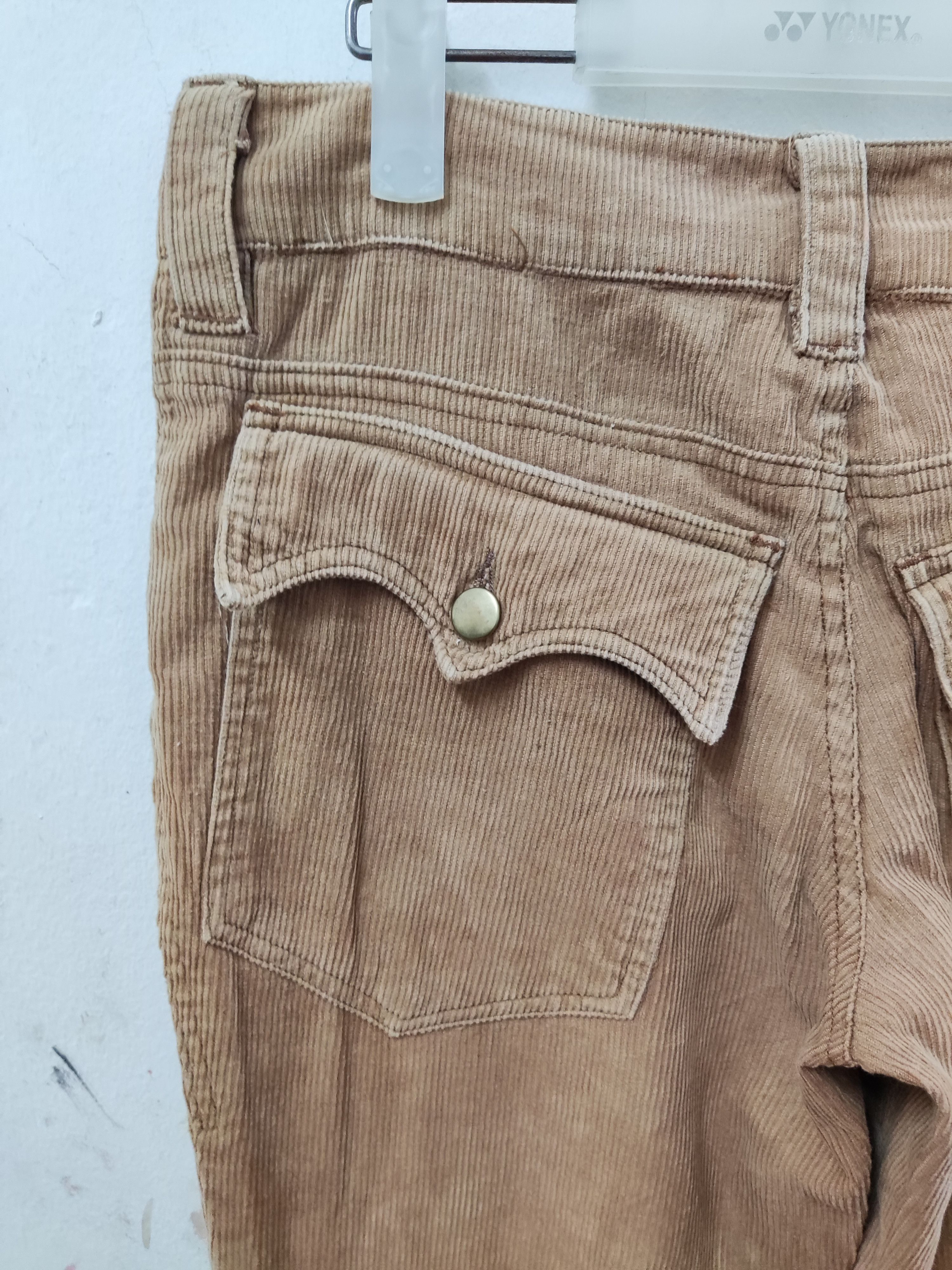 Japanese Brand Indentity Product Brown Corduroy Pants Size 31" - 10 Thumbnail