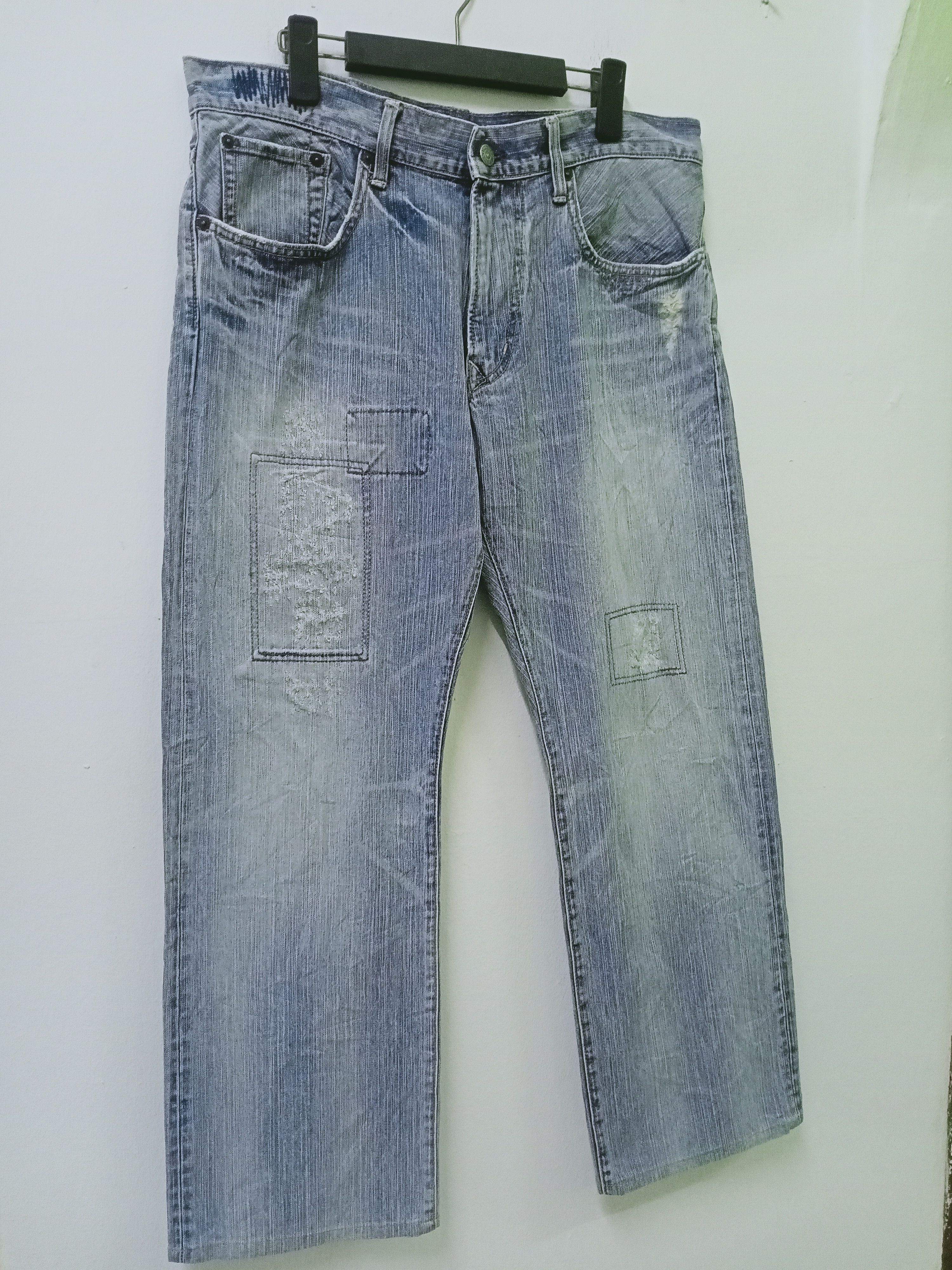 Edwin Vintage Edwin 451 Patchwork Jeans 34x39 Size US 34 / EU 50 - 3 Thumbnail