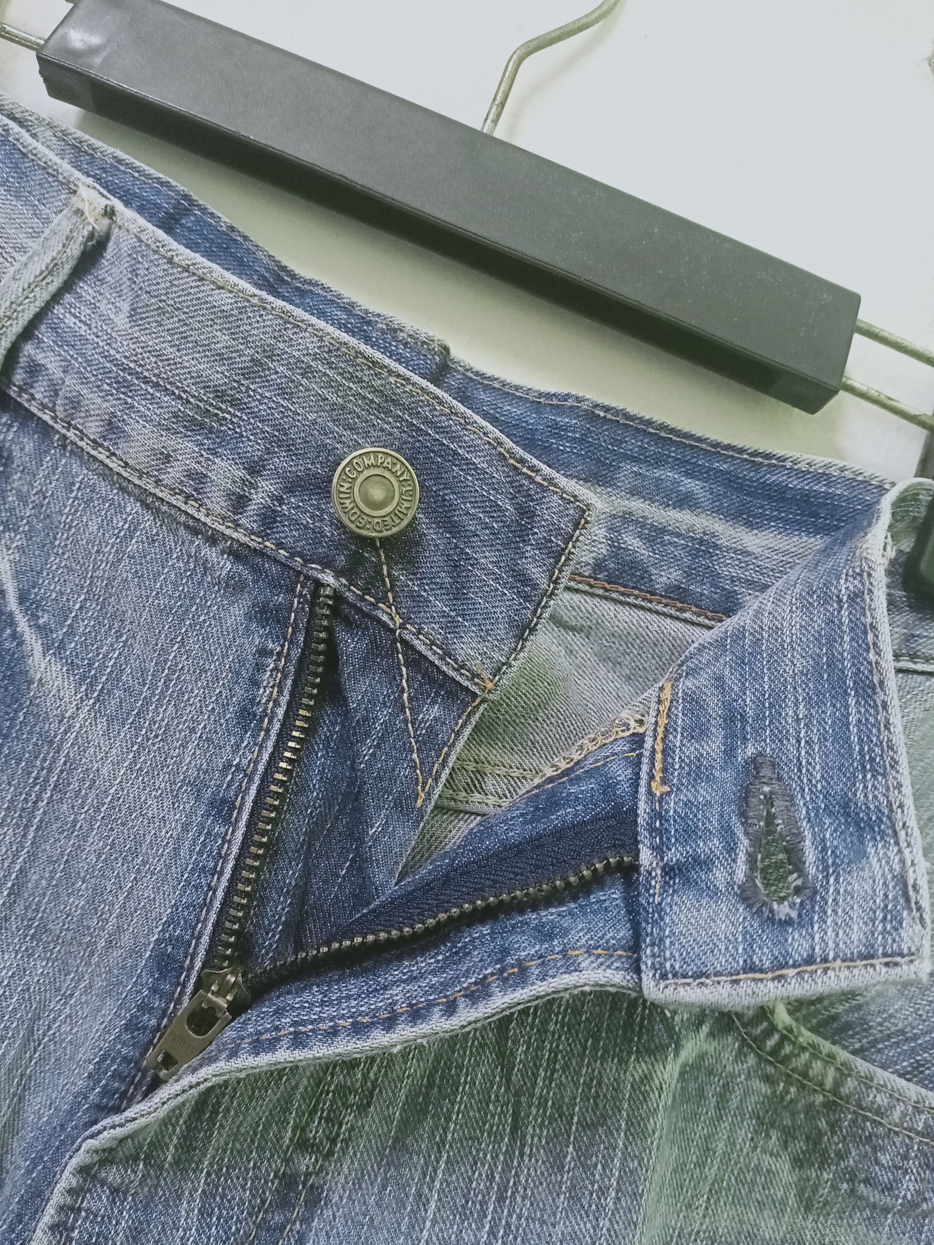 Edwin Vintage Edwin 451 Patchwork Jeans 34x39 Size US 34 / EU 50 - 10 Thumbnail