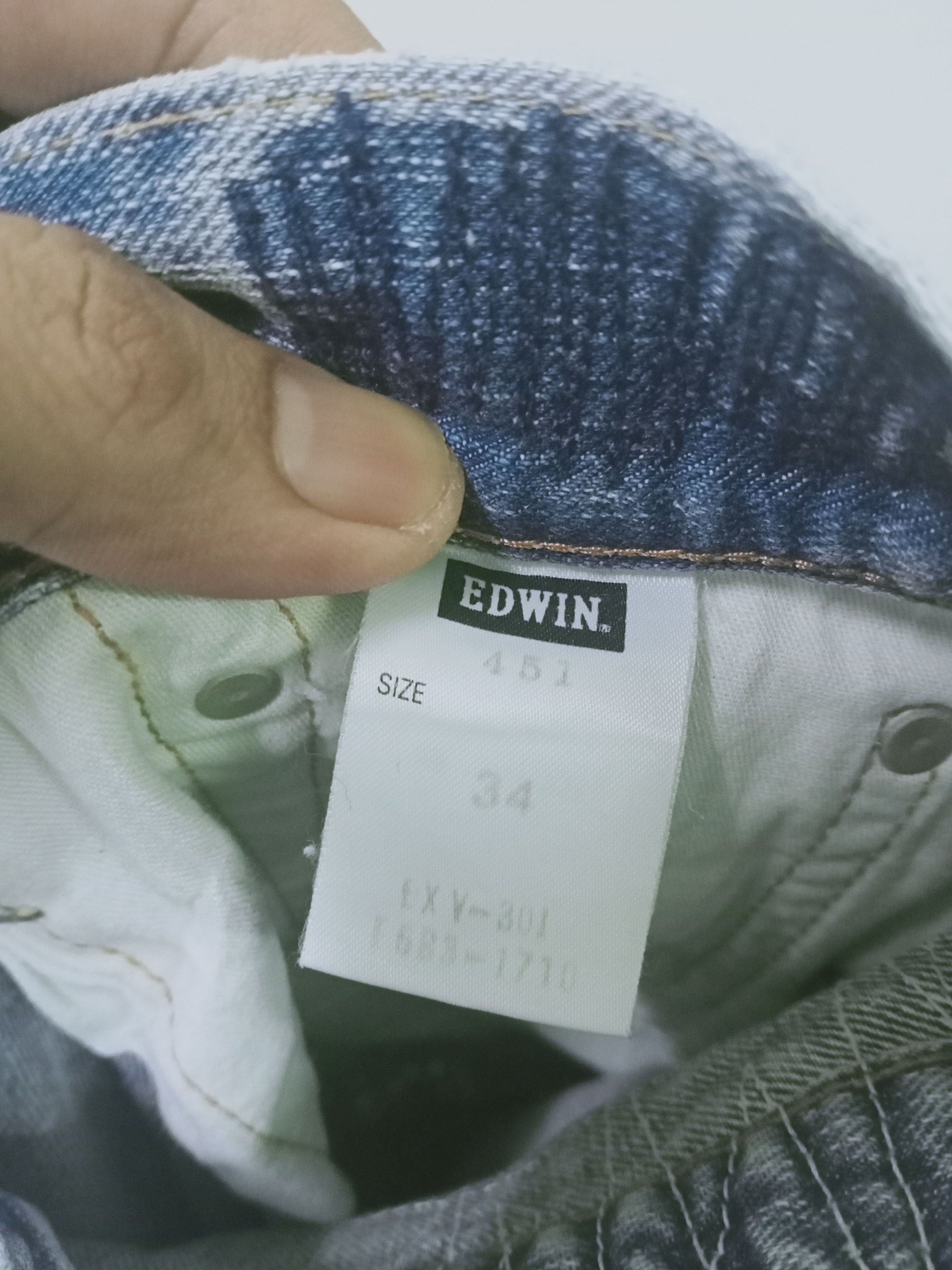 Edwin Vintage Edwin 451 Patchwork Jeans 34x39 Size US 34 / EU 50 - 15 Thumbnail