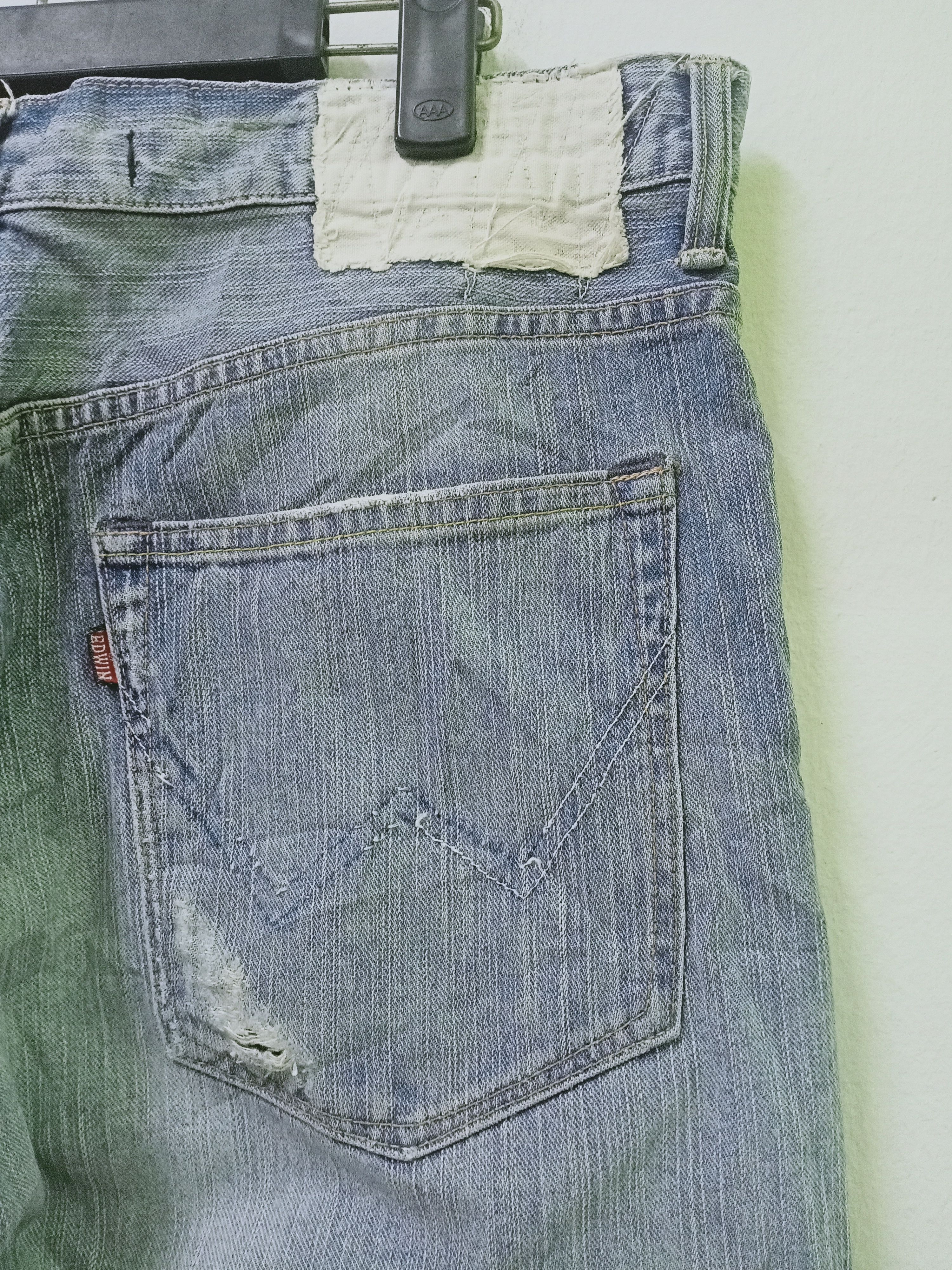 Edwin Vintage Edwin 451 Patchwork Jeans 34x39 Size US 34 / EU 50 - 12 Thumbnail