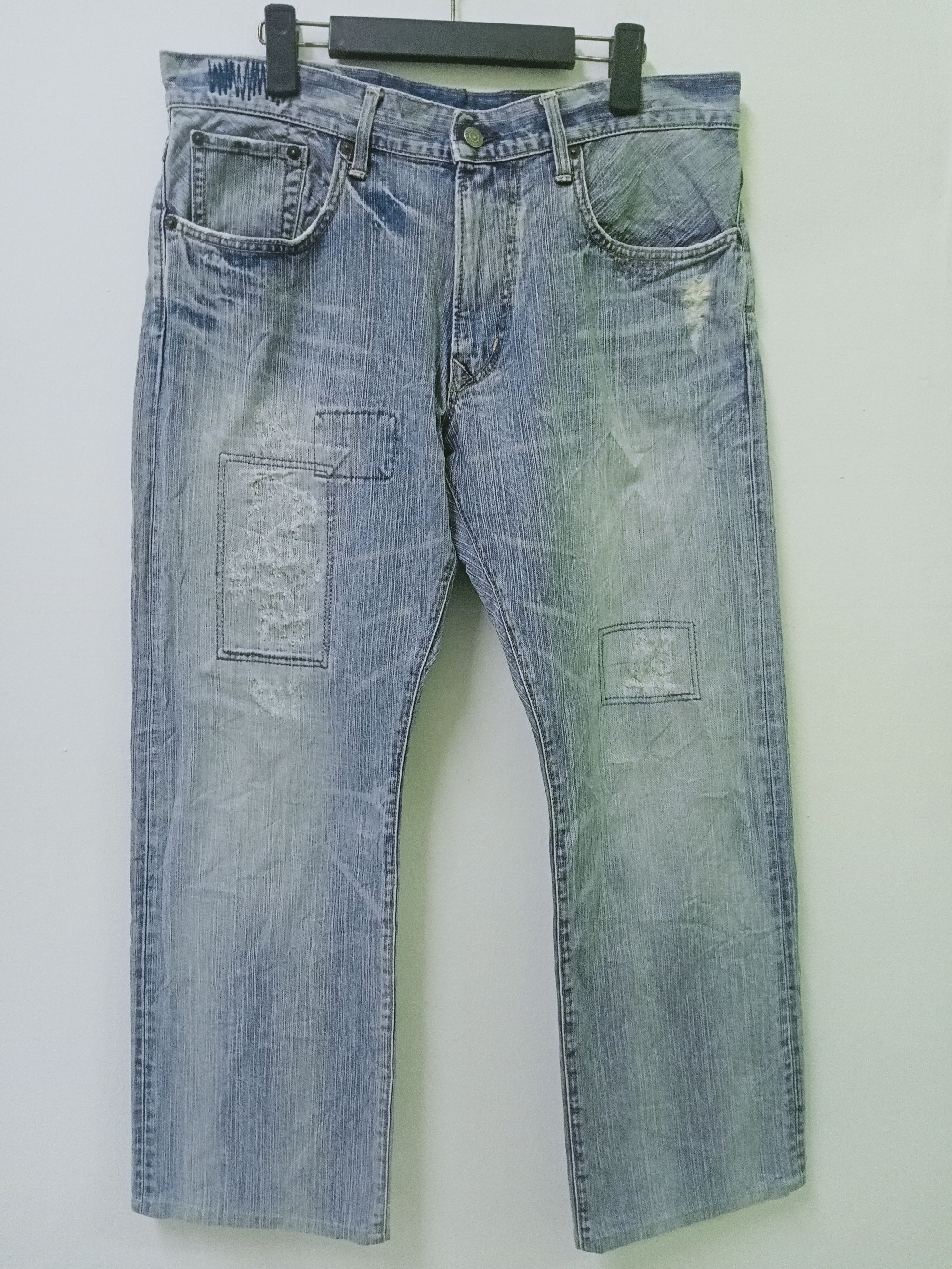 Edwin Vintage Edwin 451 Patchwork Jeans 34x39 Size US 34 / EU 50 - 1 Thumbnail
