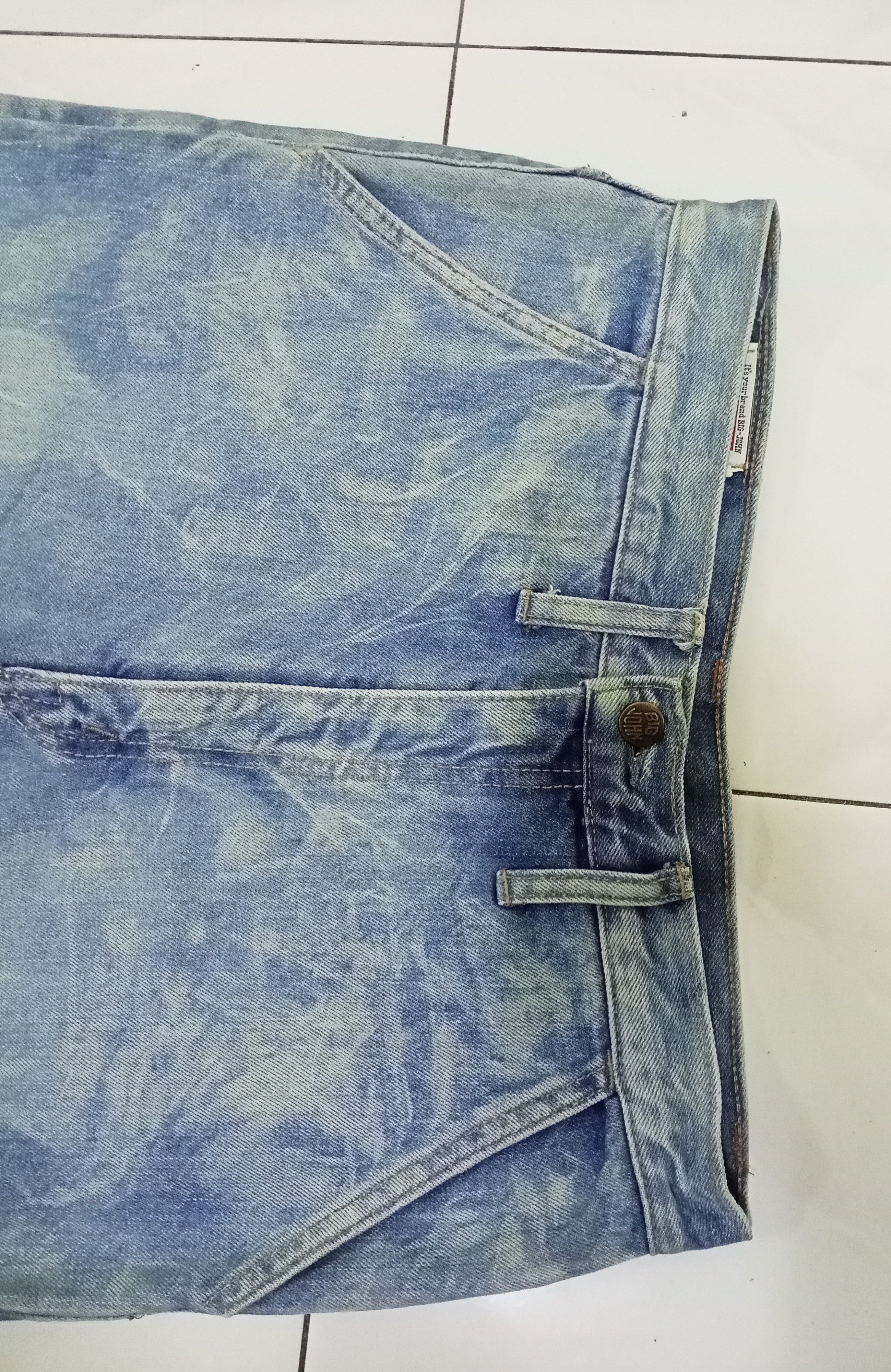Big John Vintage Big John Jeans Bleach Acid Wash Denim Size US 31 - 7 Thumbnail