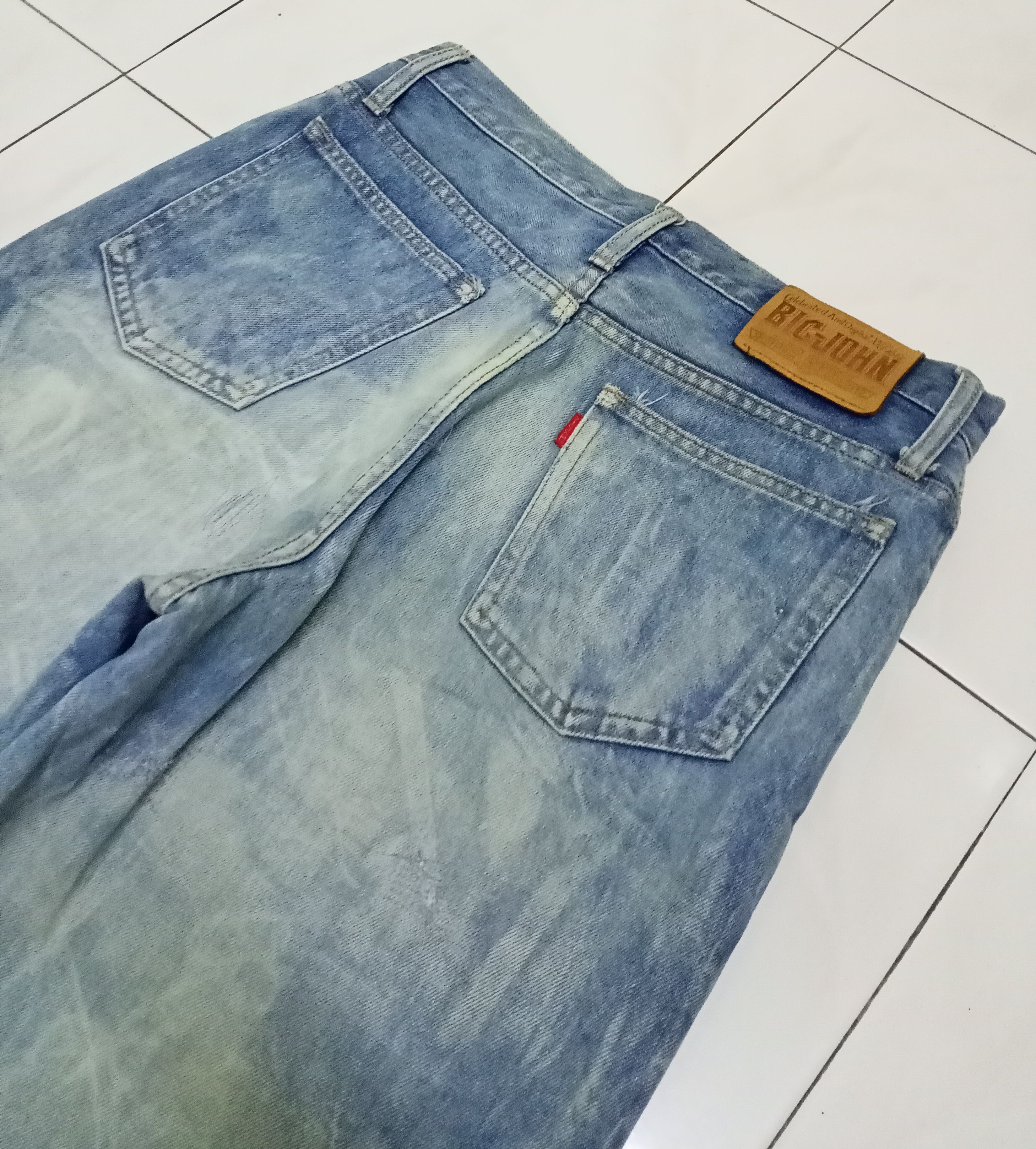 Big John Vintage Big John Jeans Bleach Acid Wash Denim Size US 31 - 8 Thumbnail