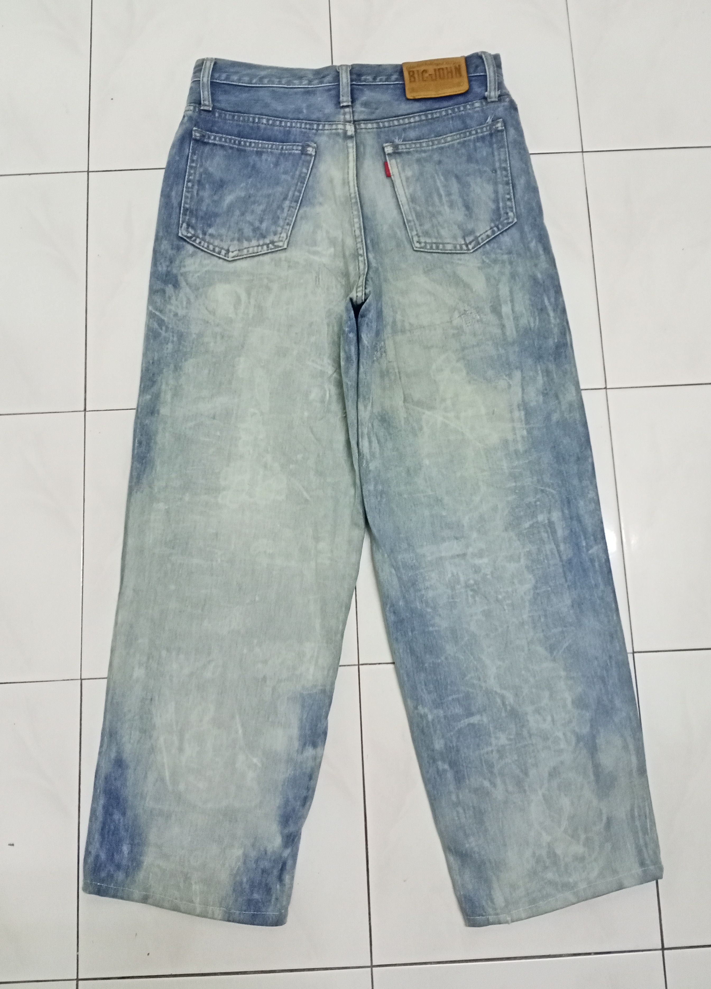 Big John Vintage Big John Jeans Bleach Acid Wash Denim Size US 31 - 2 Thumbnail