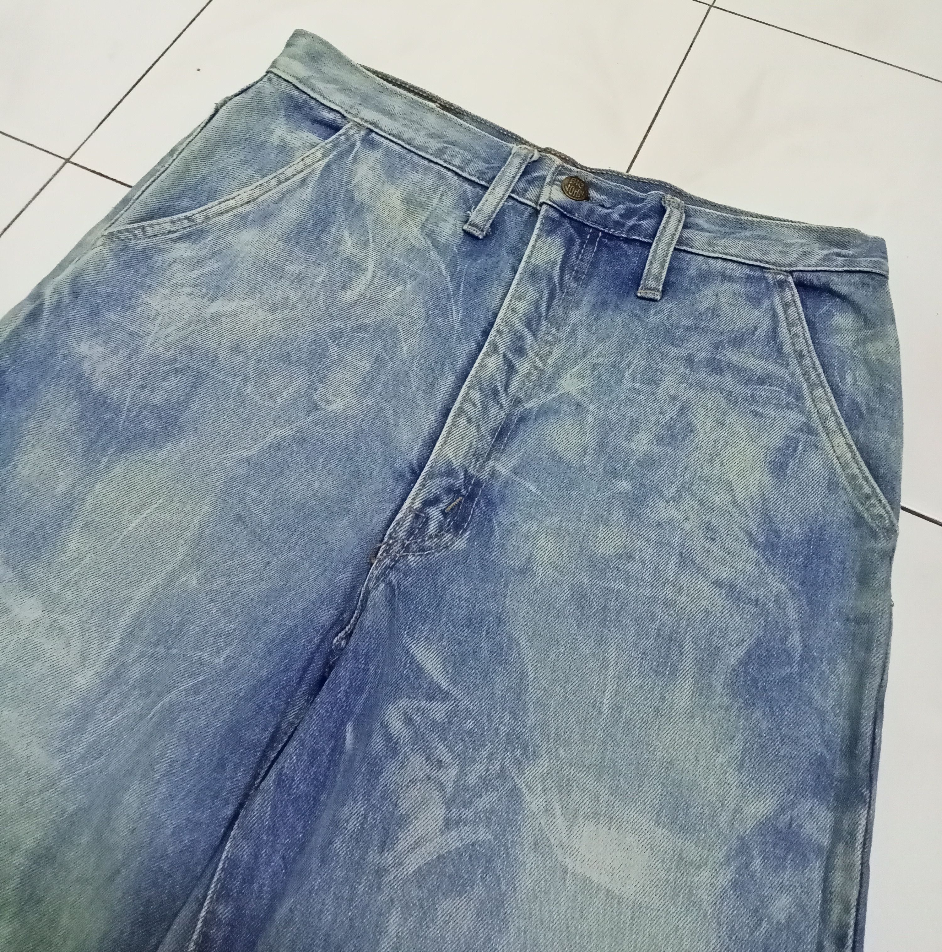 Big John Vintage Big John Jeans Bleach Acid Wash Denim Size US 31 - 3 Thumbnail