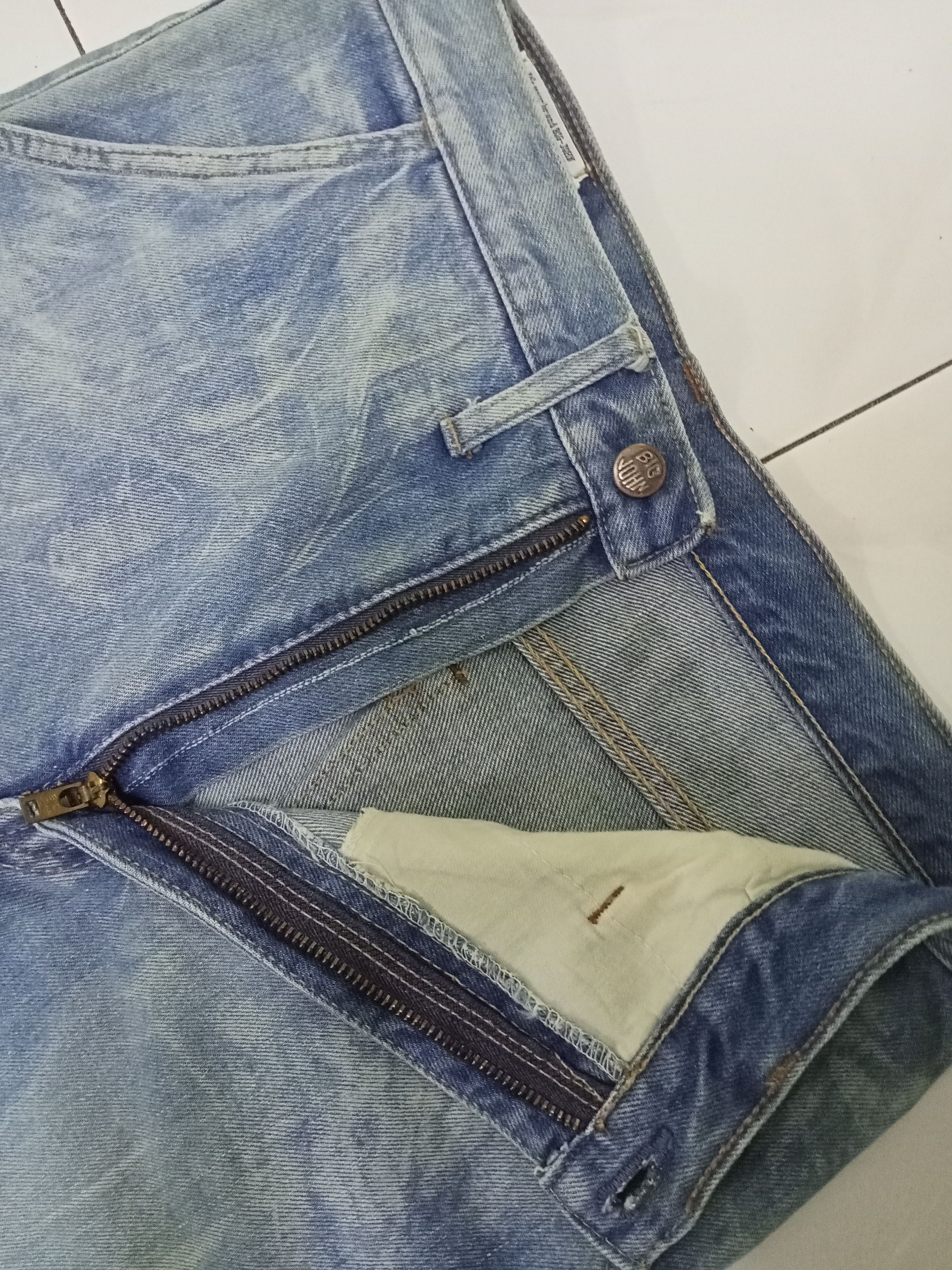 Big John Vintage Big John Jeans Bleach Acid Wash Denim Size US 31 - 12 Thumbnail