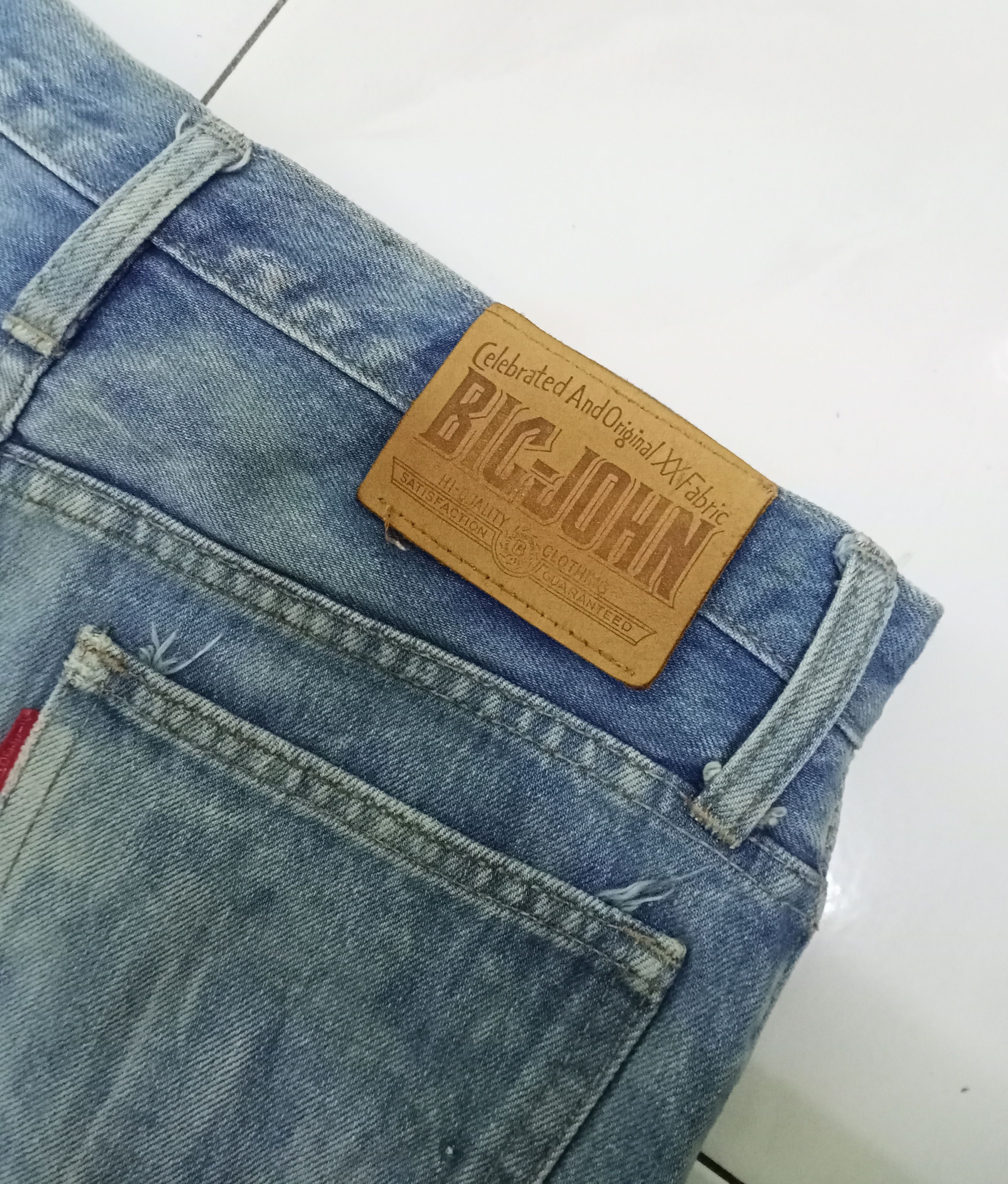 Big John Vintage Big John Jeans Bleach Acid Wash Denim Size US 31 - 15 Thumbnail