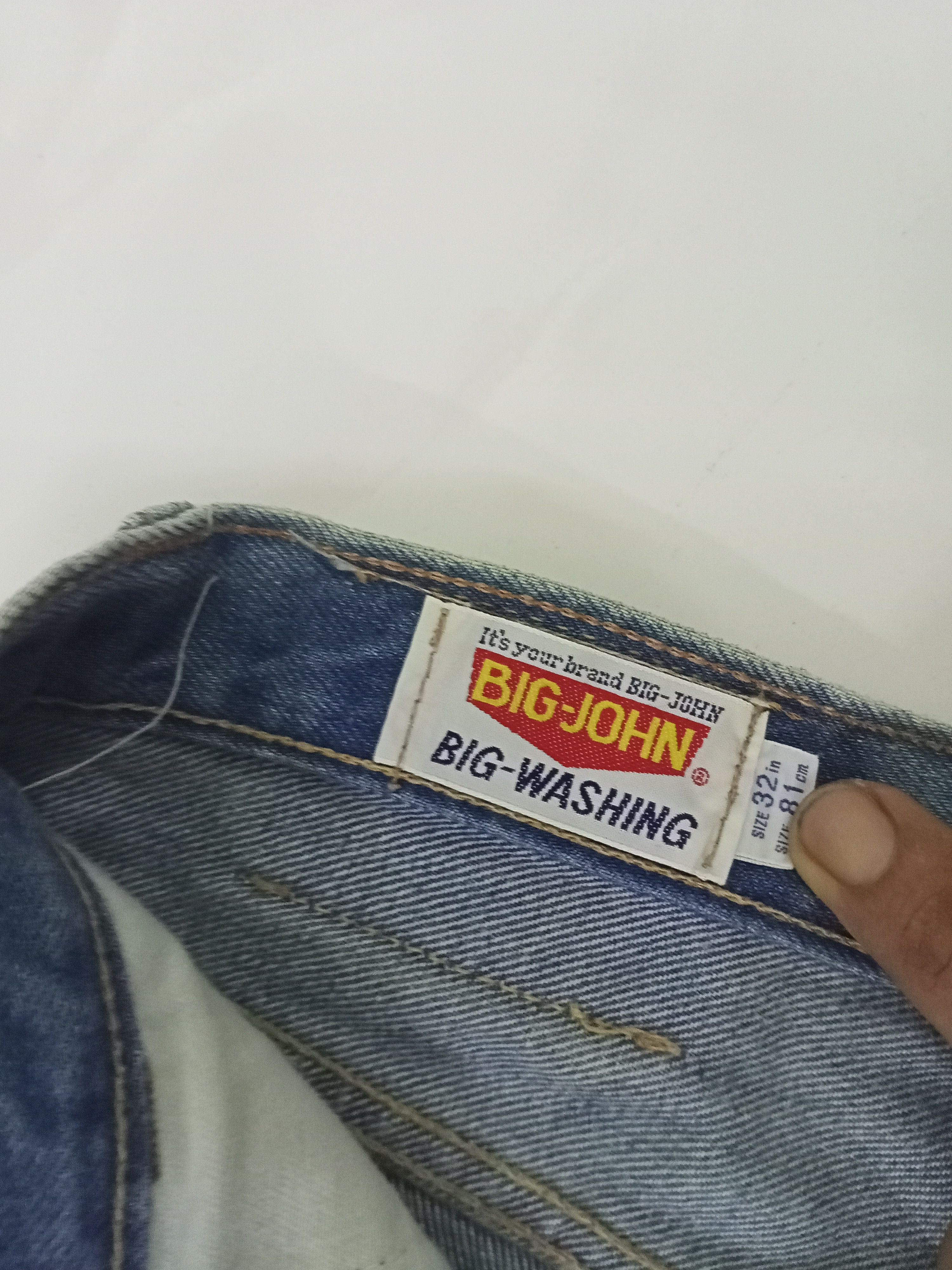 Big John Vintage Big John Jeans Bleach Acid Wash Denim Size US 31 - 13 Thumbnail