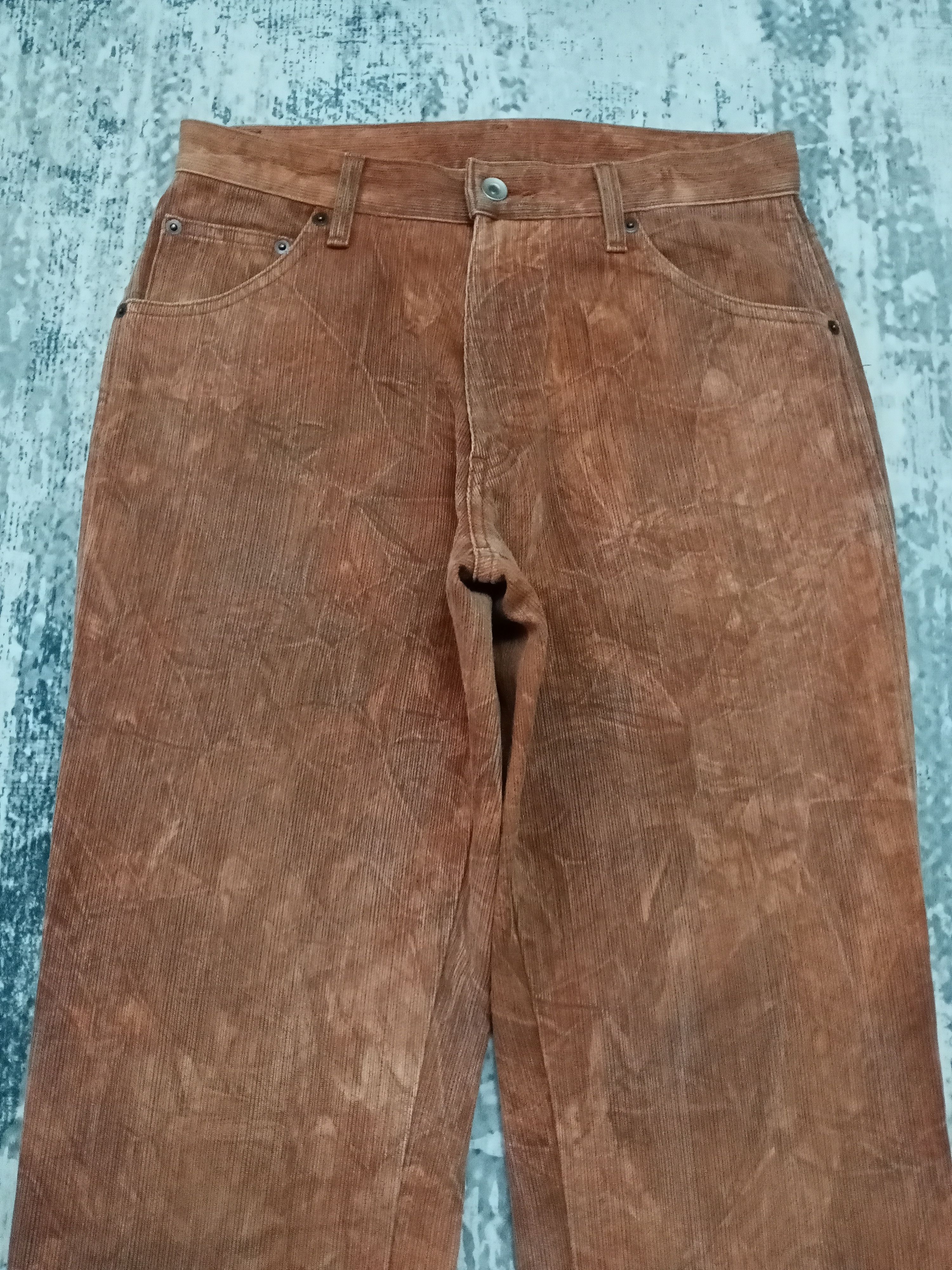Japanese Brand Japanese Brand Point Brand Brown Corduroy Jeans Size US 29 - 3 Thumbnail