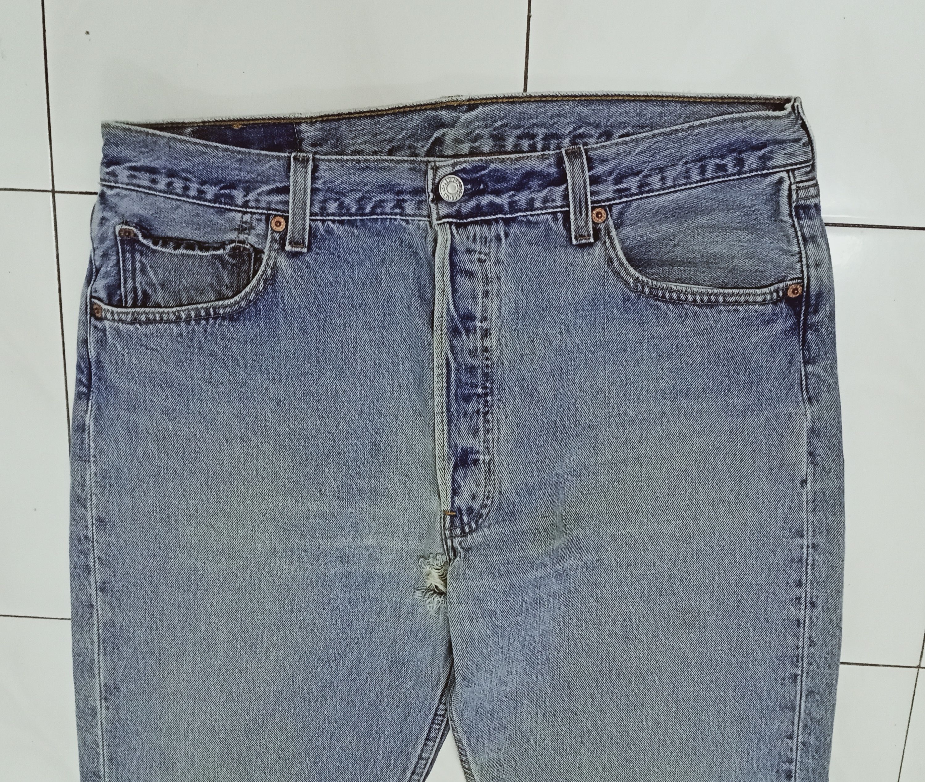 Levi's Vintage 90's Levis 501 Jeans Made in usa 36x30 Size US 36 / EU 52 - 3 Thumbnail