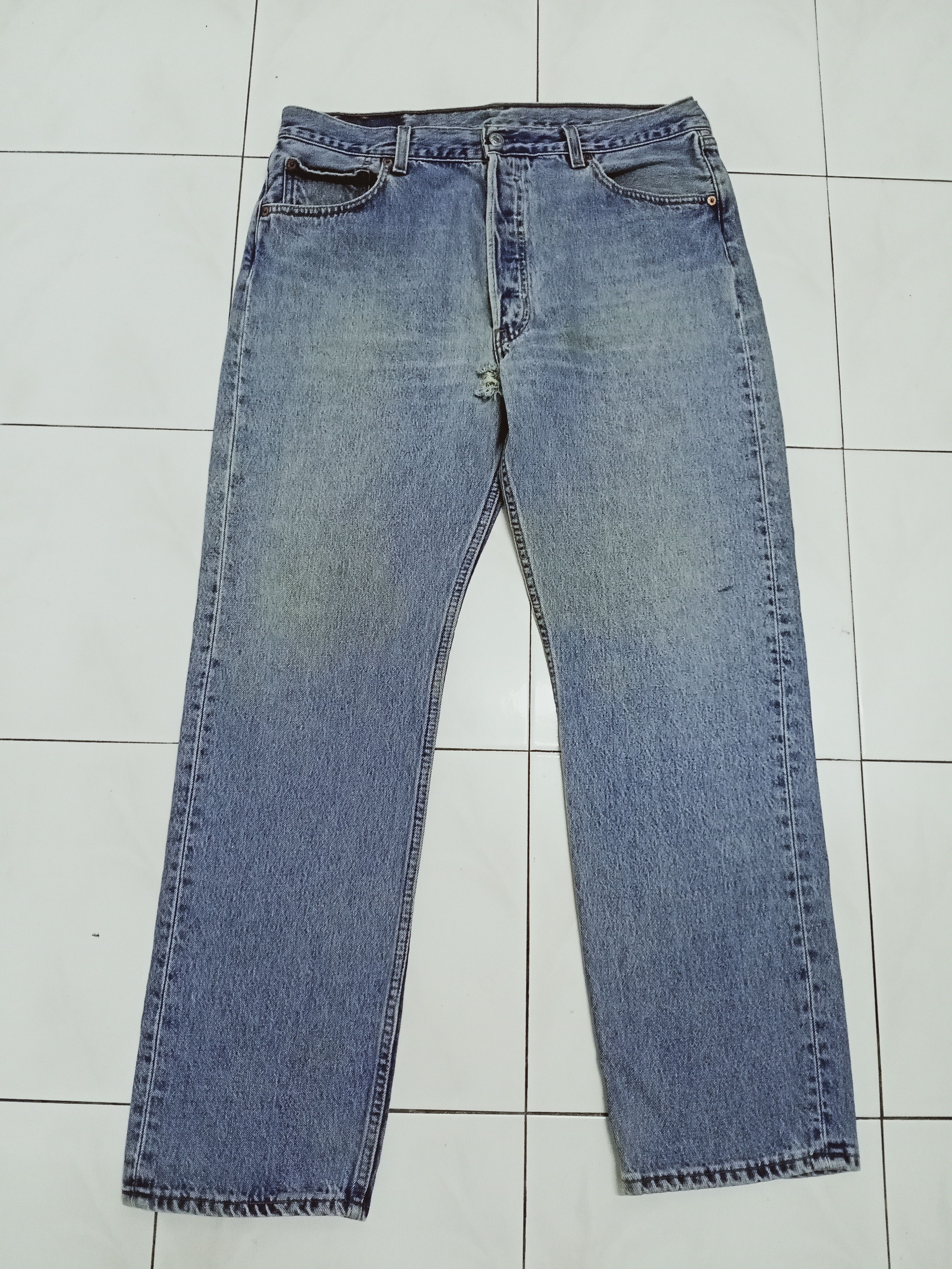 Levi's Vintage 90's Levis 501 Jeans Made in usa 36x30 Size US 36 / EU 52 - 1 Thumbnail