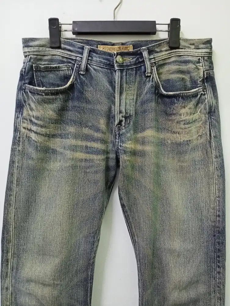 Japanese Brand Denim Craft Faded Denim Jeans Size US 33 - 3 Thumbnail