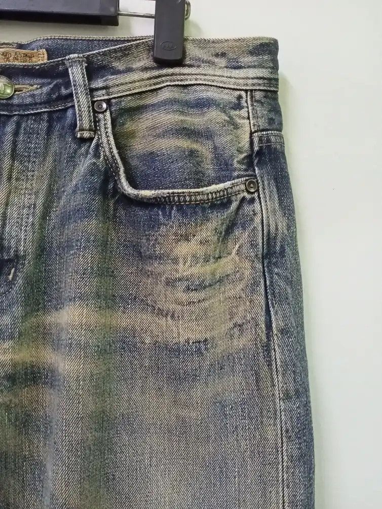 Japanese Brand Denim Craft Faded Denim Jeans Size US 33 - 6 Thumbnail