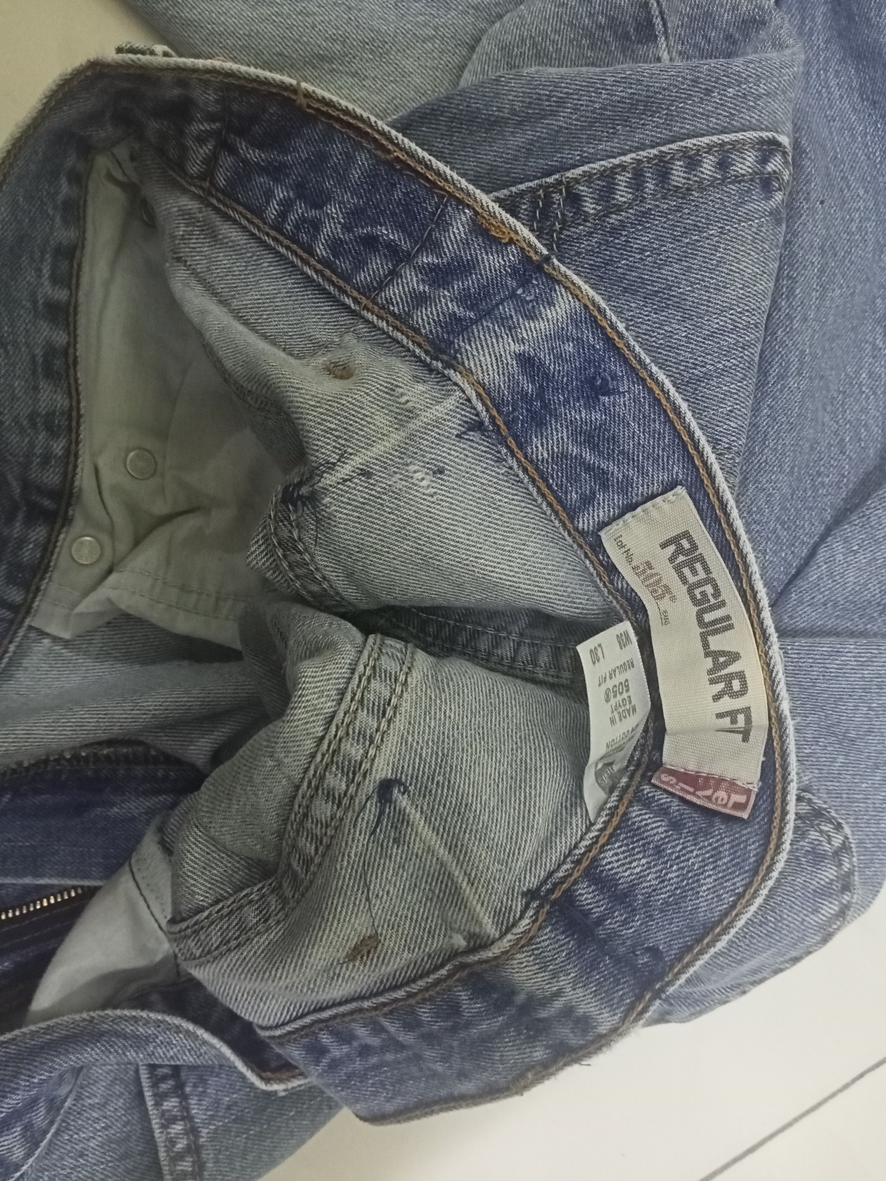 Levi's Vintage Levis 505 Regular Fit Blue Jeans Size US 37 - 12 Thumbnail