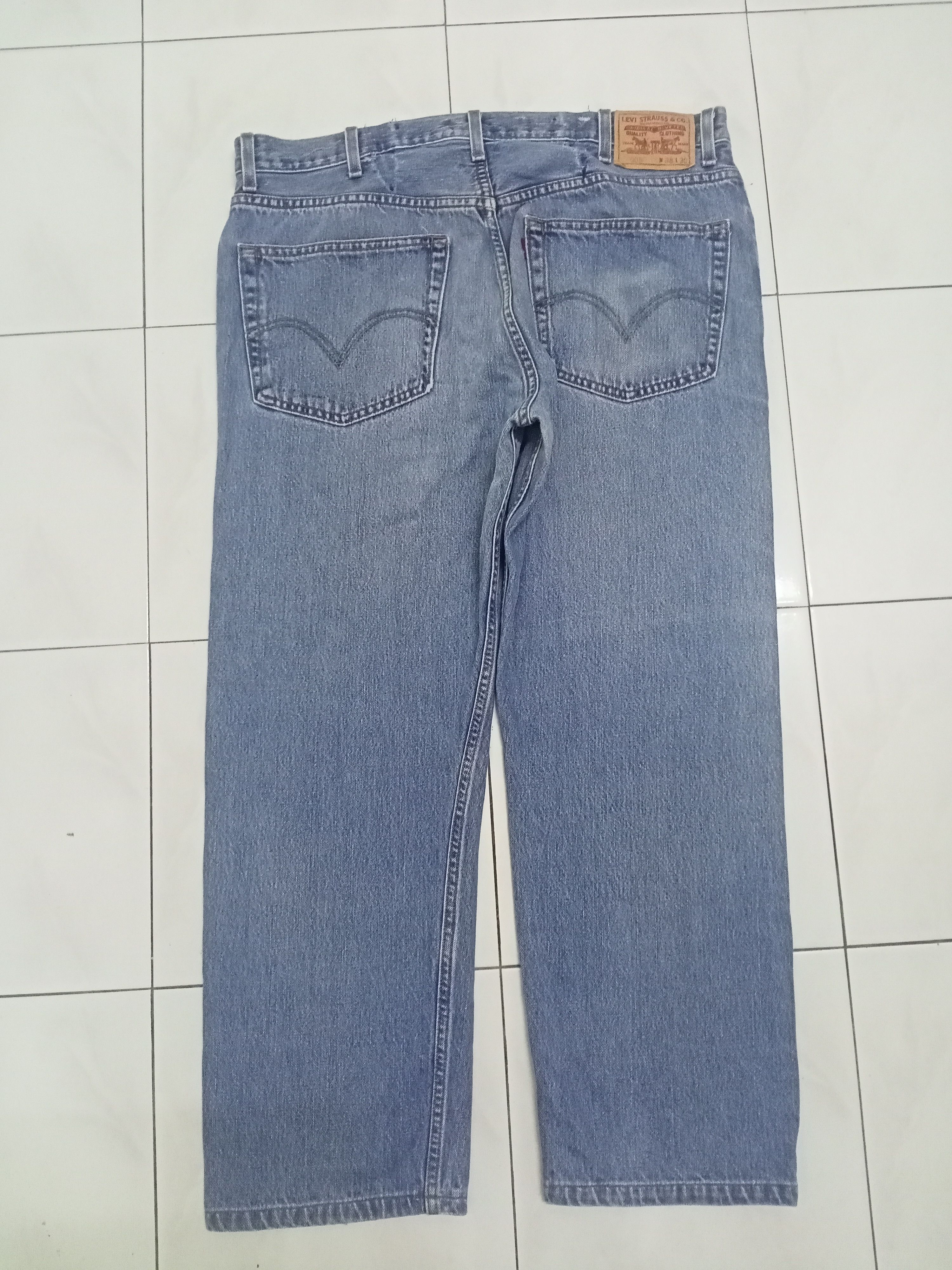 Levi's Vintage Levis 505 Regular Fit Blue Jeans Size US 37 - 2 Thumbnail