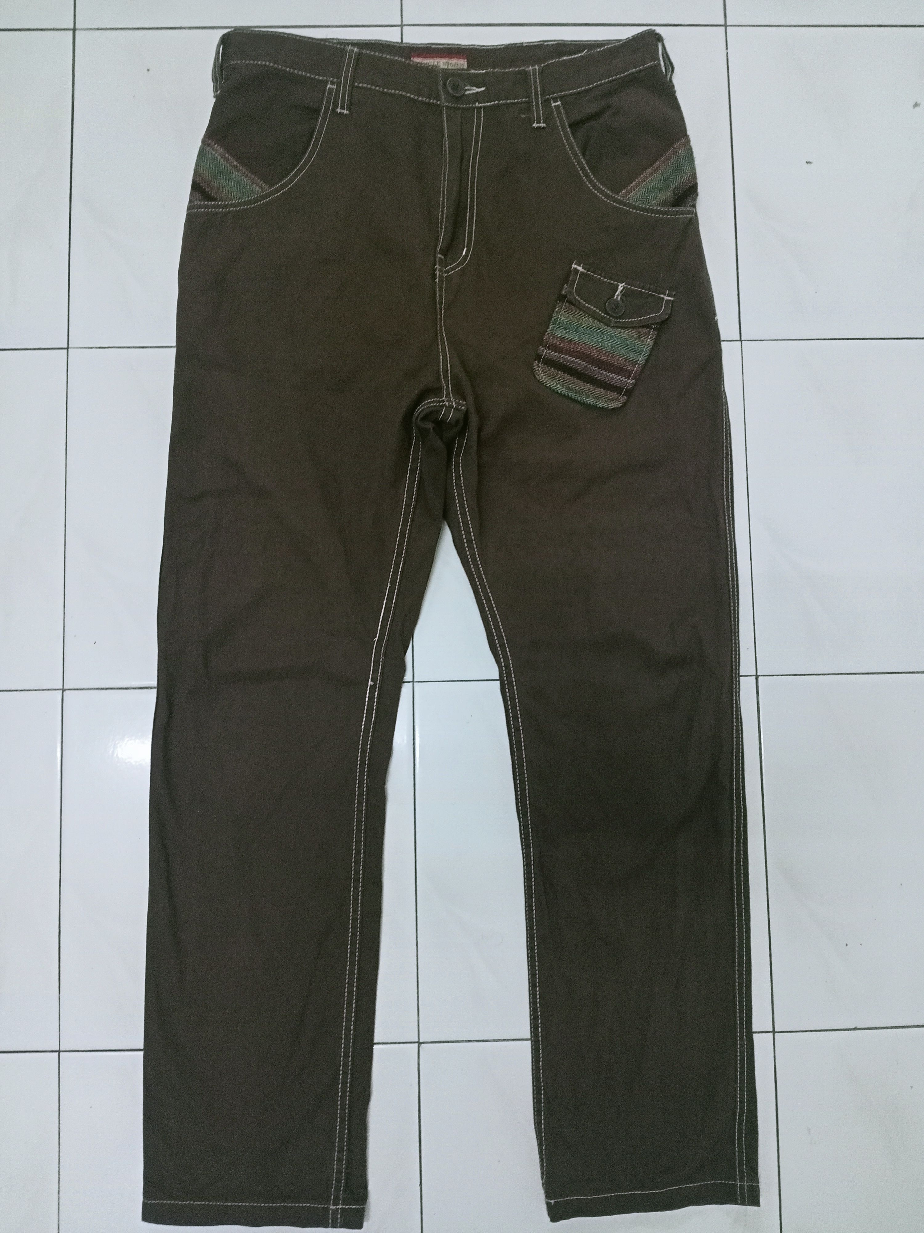 Japanese Brand Jungle Storm Knit Pocket Pants Size US 32 / EU 48 - 1 Thumbnail