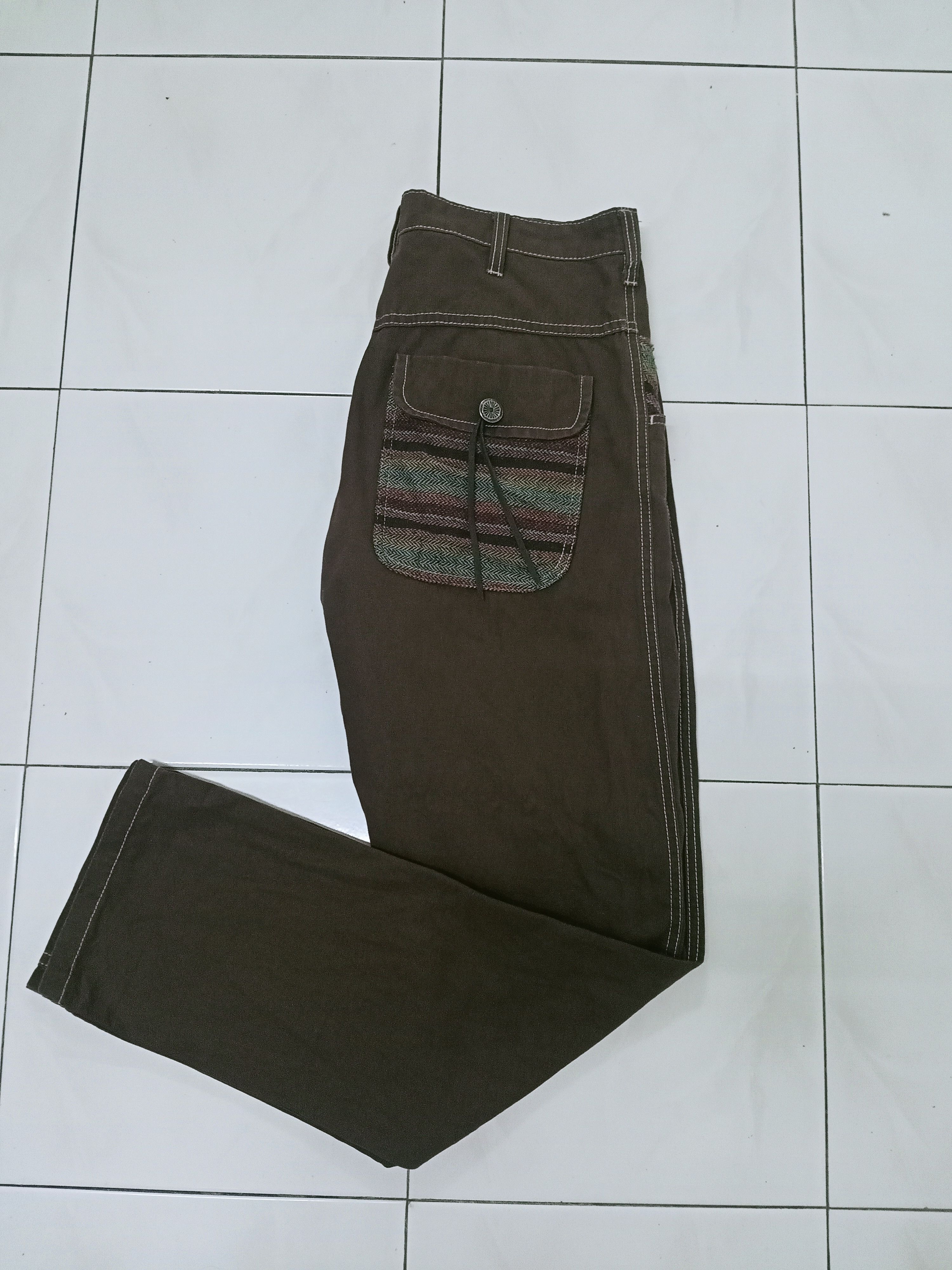 Japanese Brand Jungle Storm Knit Pocket Pants Size US 32 / EU 48 - 3 Thumbnail