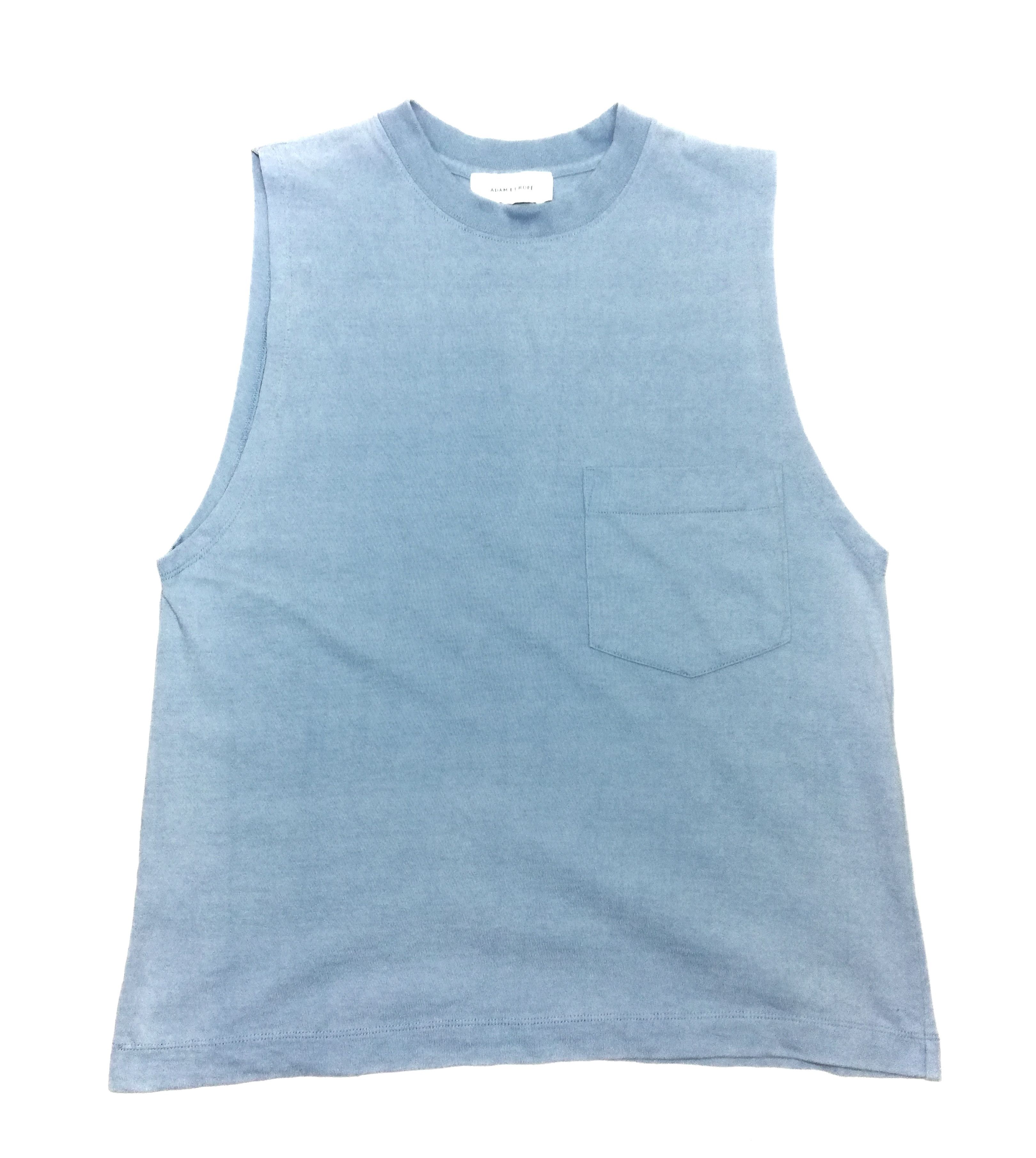 🔥Adam Et Rope Sleeveless Single Pocket T-Shirt 100% Cotton