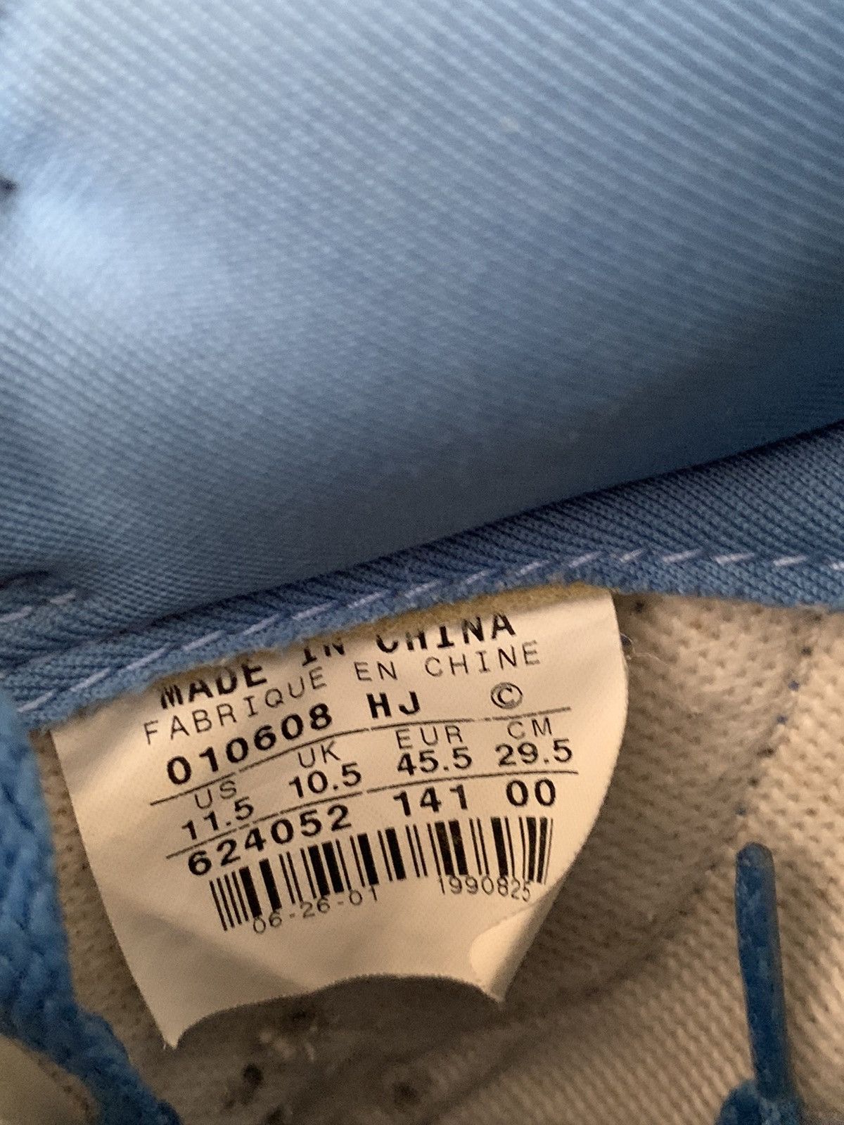 Nike Vintage Nike 2001 Dunk Low PL Carolina Blue UNC Size US 11.5 / EU 44-45 - 9 Thumbnail
