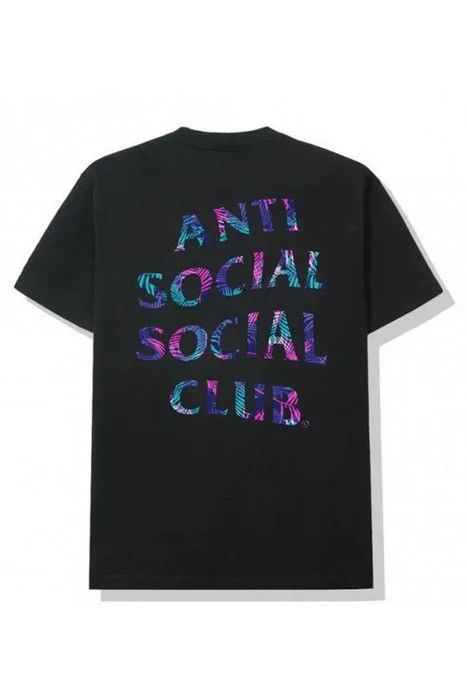 Anti social social club Kiss the wall black tee